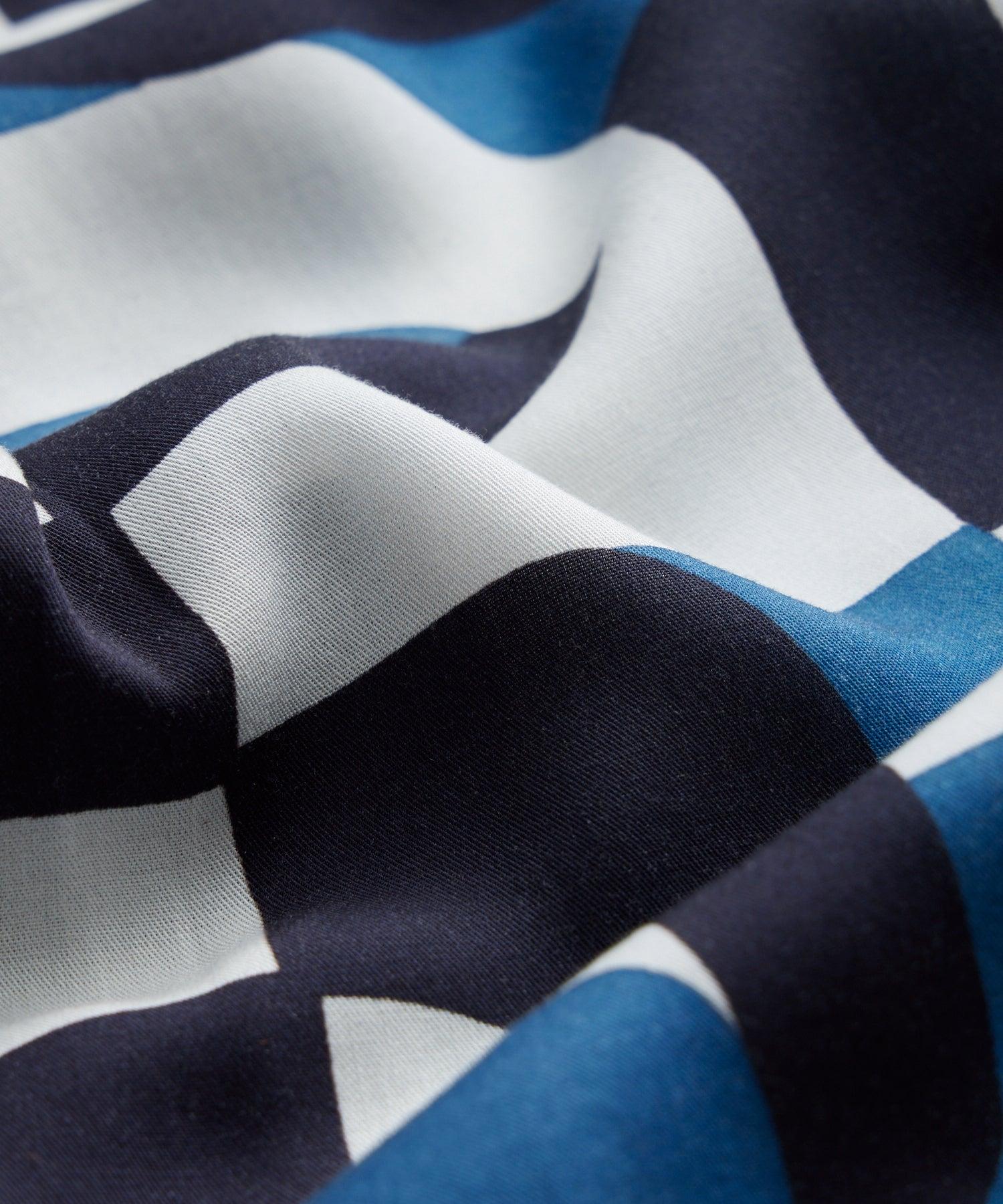 Cropped Rayon Camp Collar Shirt Product Image