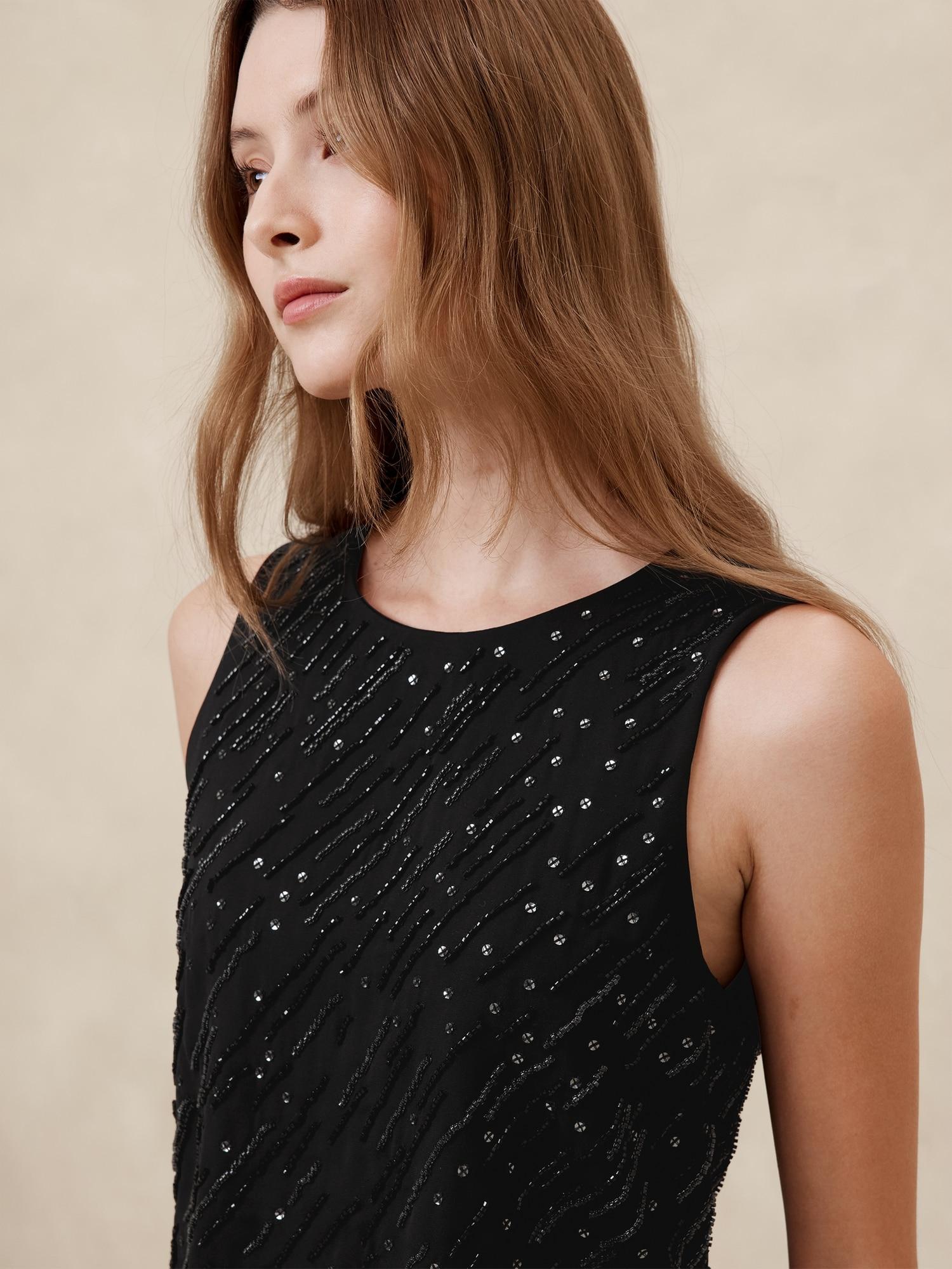 Beaded Cropped Shell Product Image