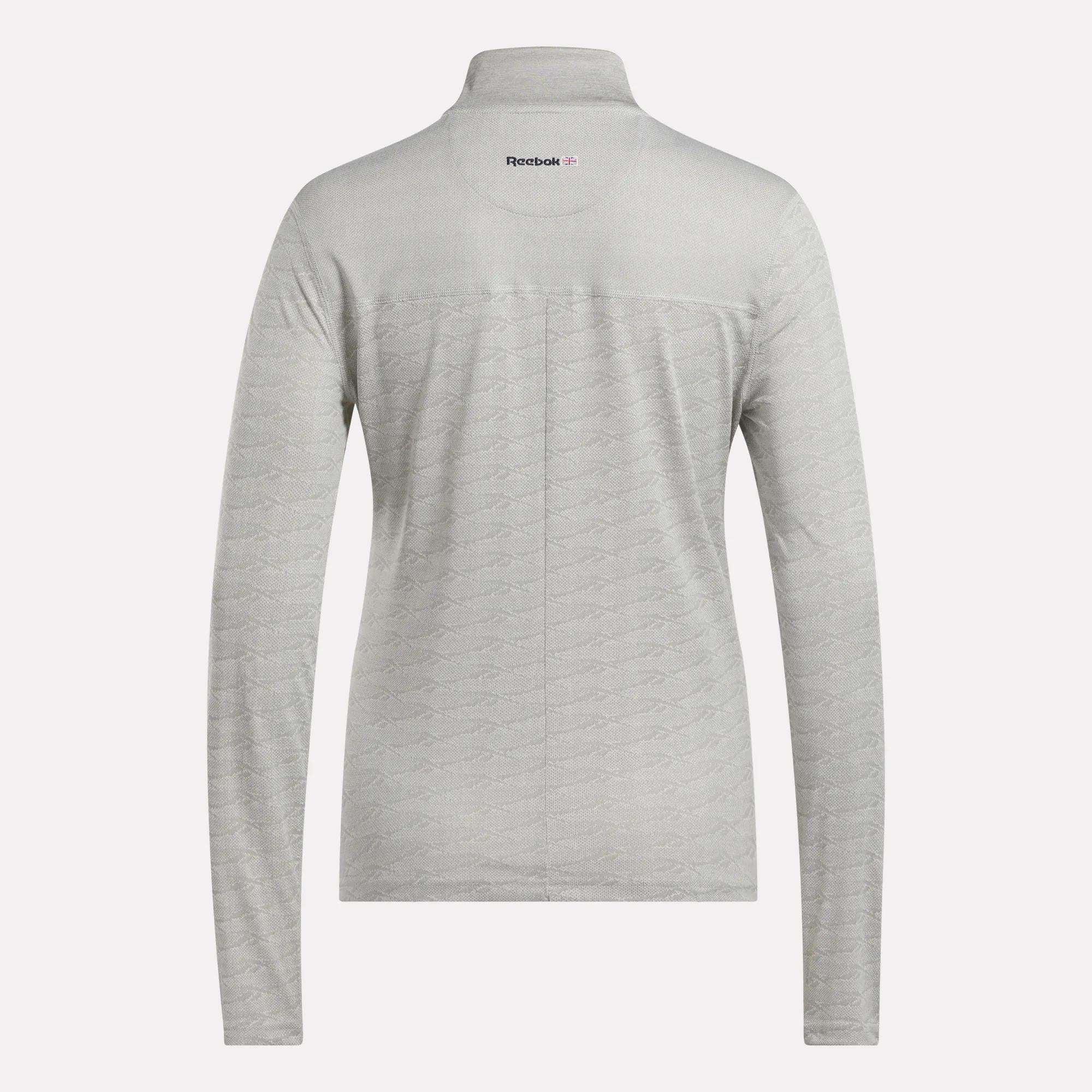 Women's Long Sleeve Engineered Vector Jacquard 1/4 Zip Golf Pullover Top Female Product Image