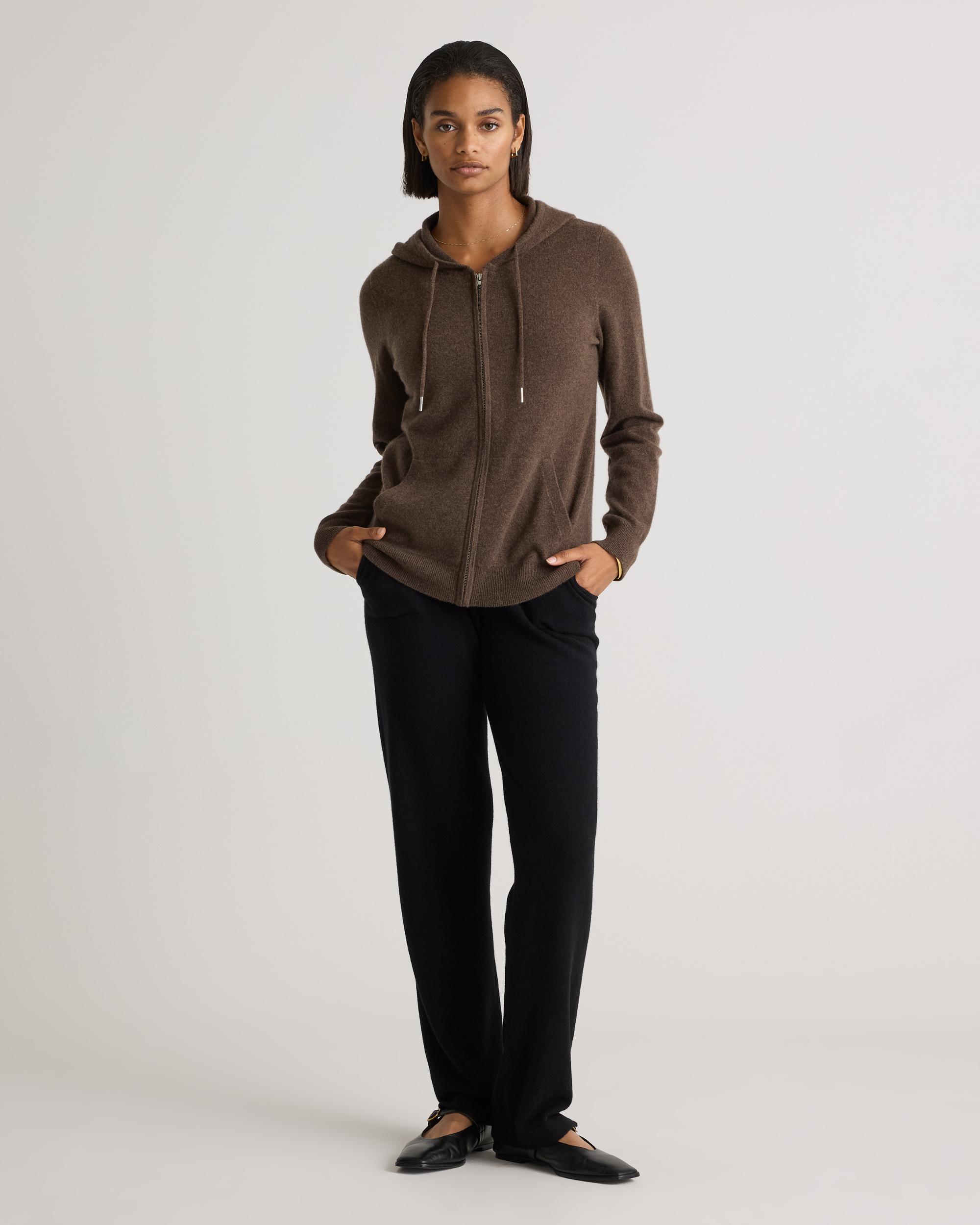 Quince | Women's Mongolian Cashmere Full-Zip Hoodie Product Image