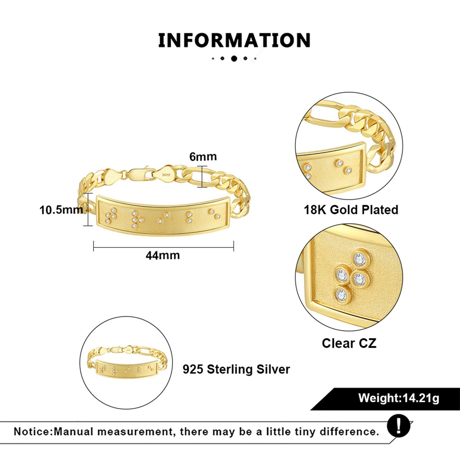 Touchstone Tribe ID Link Bracelet in Gold Product Image