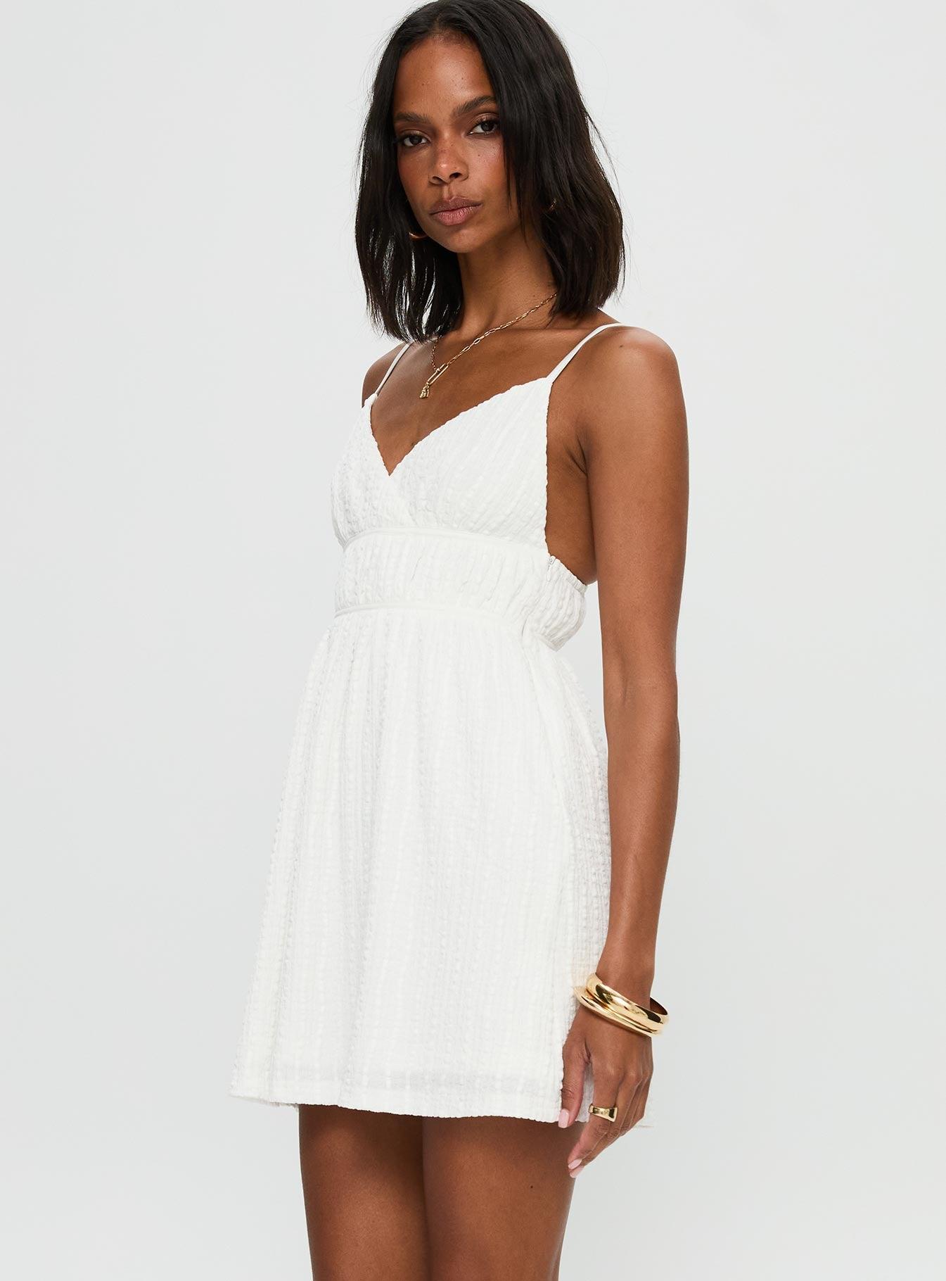 All Too Well Mini Dress White Product Image