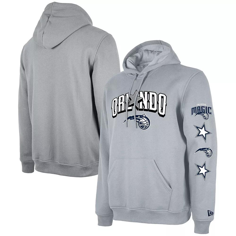 Men's New Era Gray Orlando Magic Big & Tall 2023/24 City Edition Jersey Pullover Hoodie, Size: XLT, Mag Grey Product Image