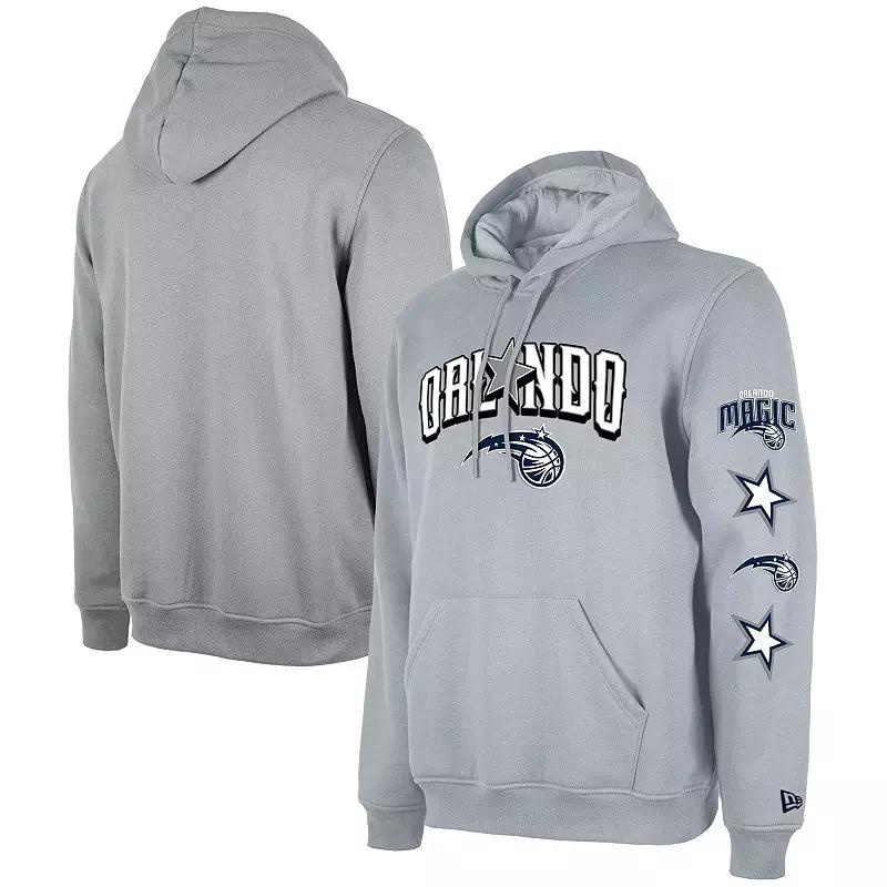 Men's New Era Gray Orlando Magic Big & Tall 2023/24 City Edition Jersey Pullover Hoodie, Size: XLT, Mag Grey Product Image