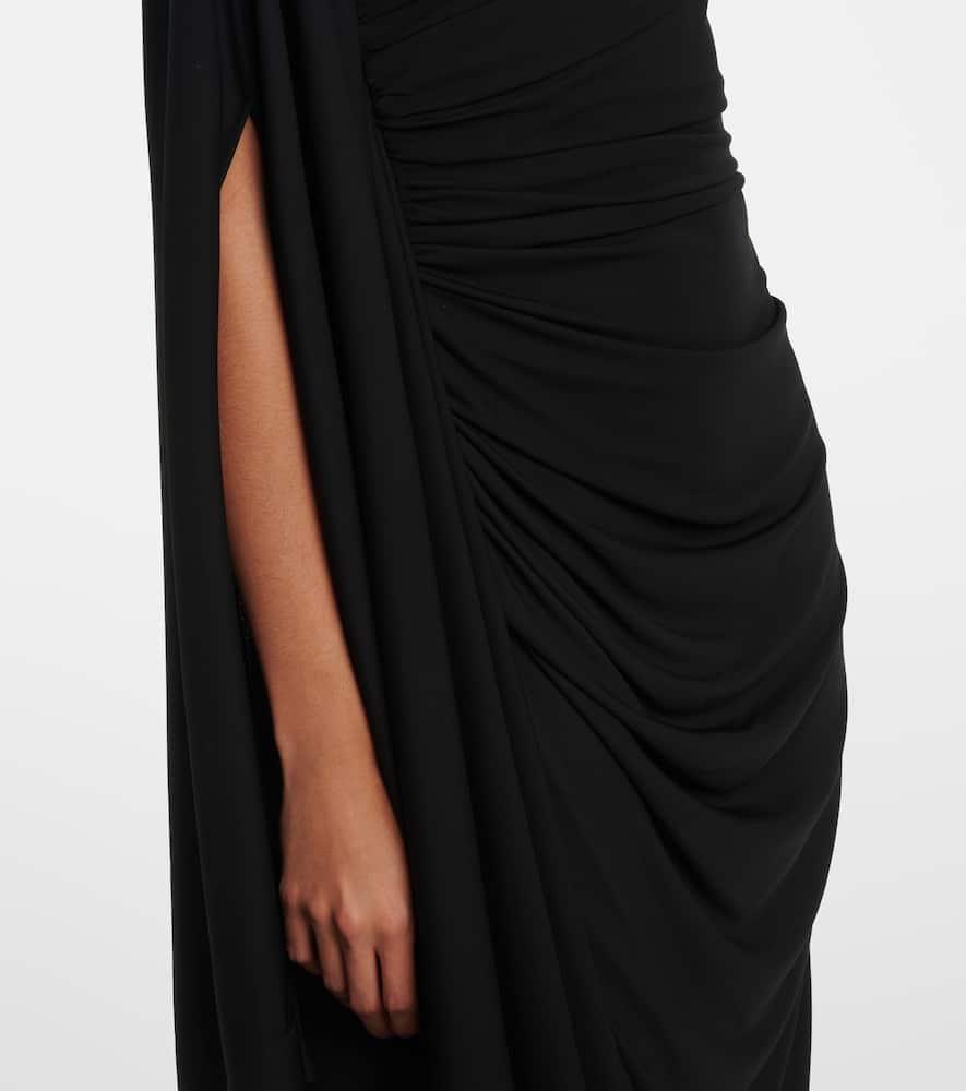 BOTTEGA VENETA Draped Dress In Black Product Image