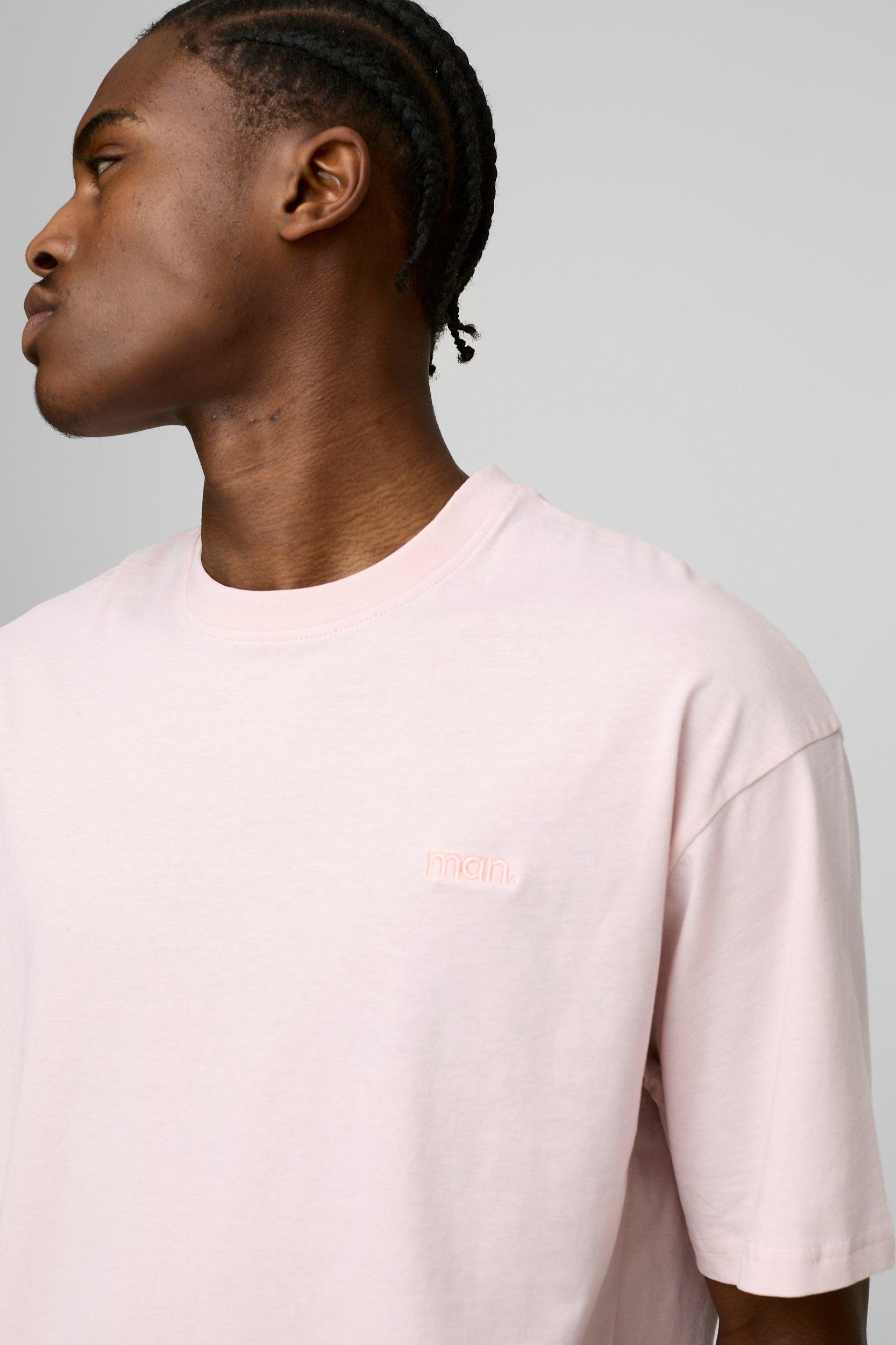 MAN. Oversized Boxy Crew Neck T-shirt | boohooMAN USA Product Image