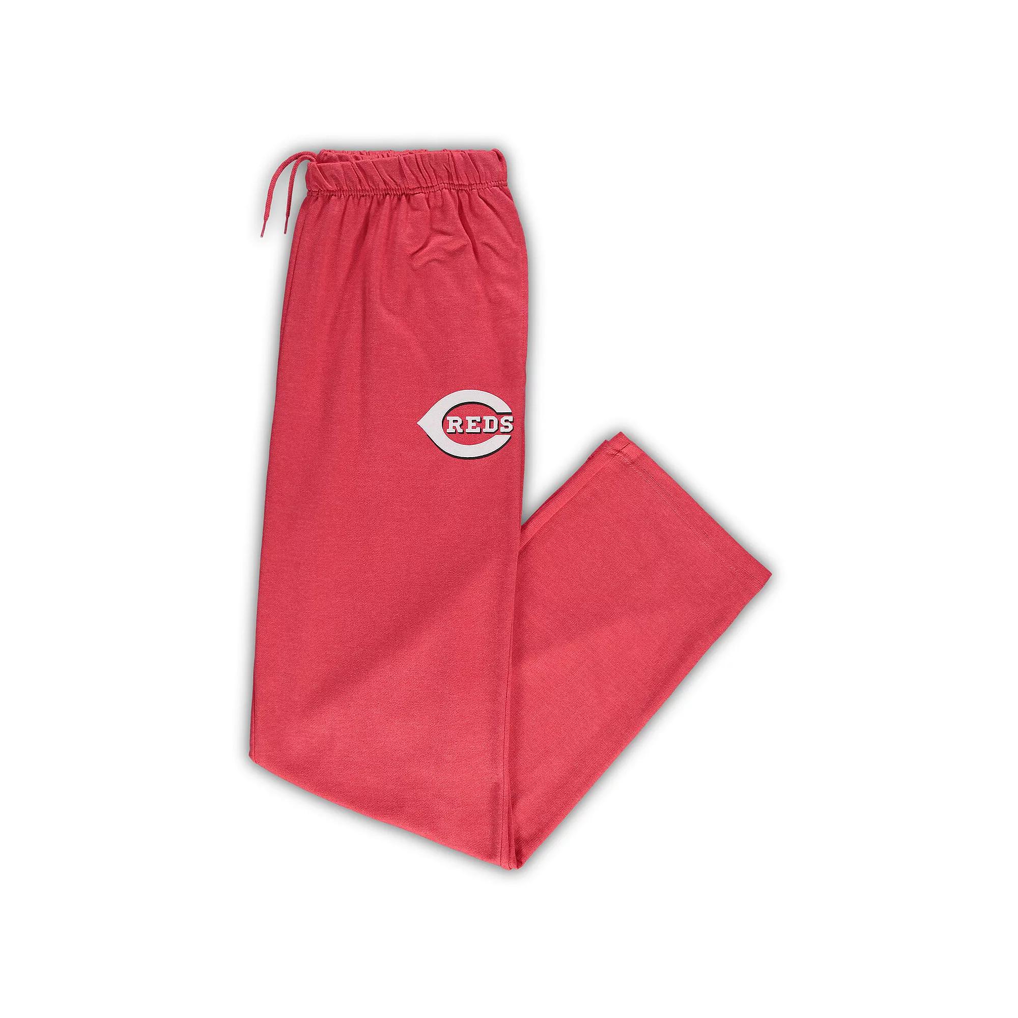 Men's Heathered Red Cincinnati Reds Big & Tall Pajama Pants,  Product Image