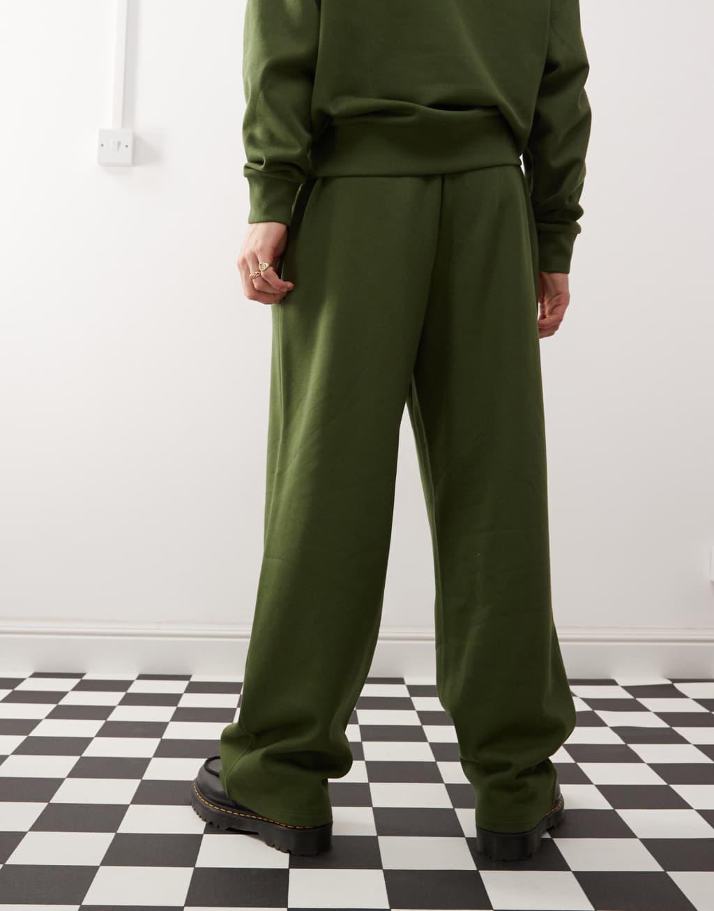 COLLUSION relaxed sweatpants in khaki - part of a set Product Image