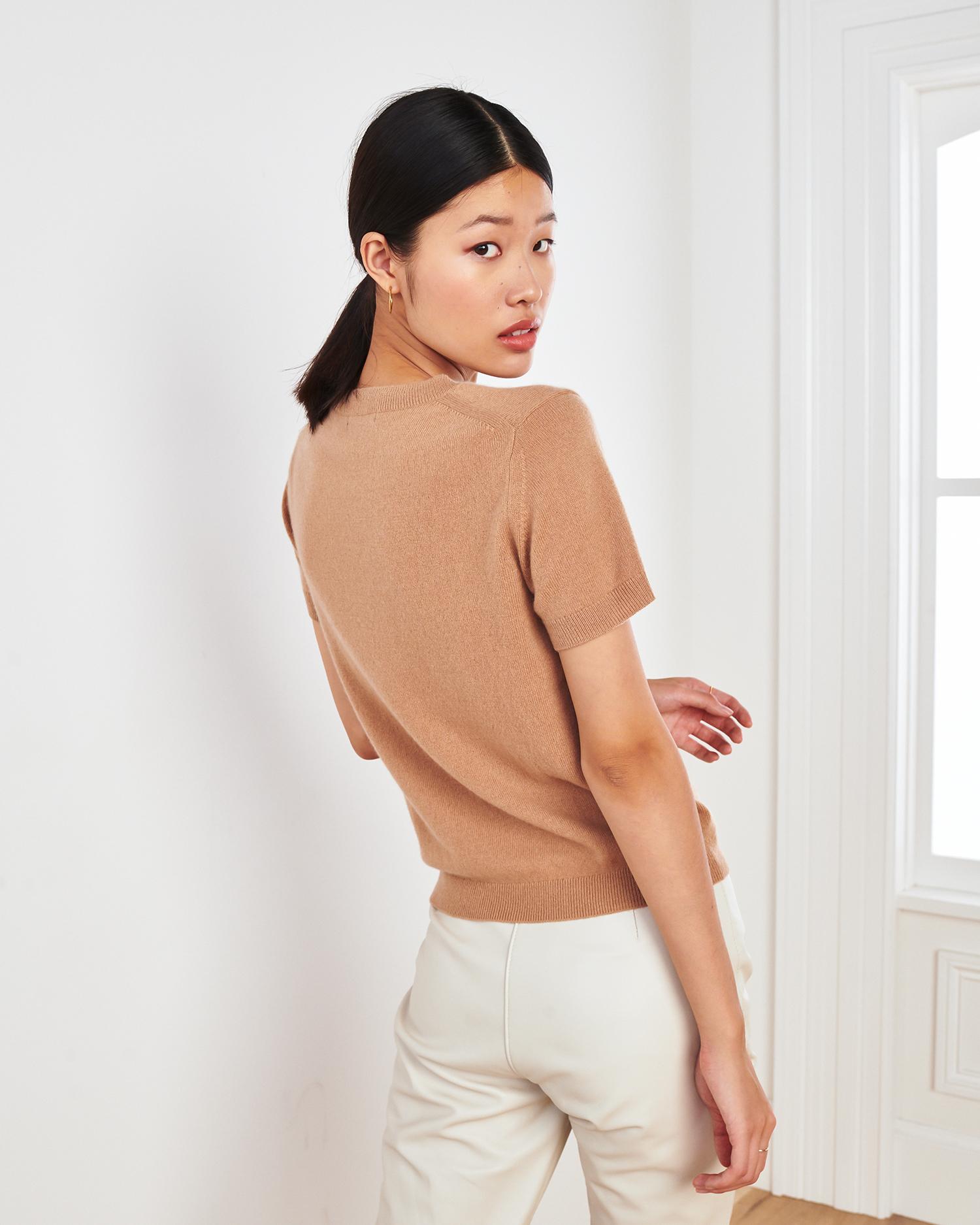 Quince | Women's Mongolian Cashmere T-Shirt Product Image