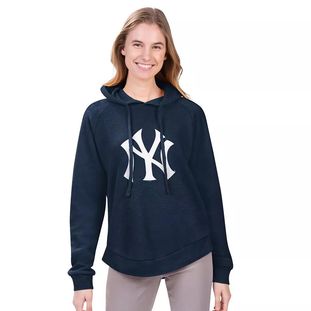 Women's G-III 4Her by Carl Banks Navy New York Yankees Jordan Angel Raglan Fleece Pullover Hoodie,  Product Image
