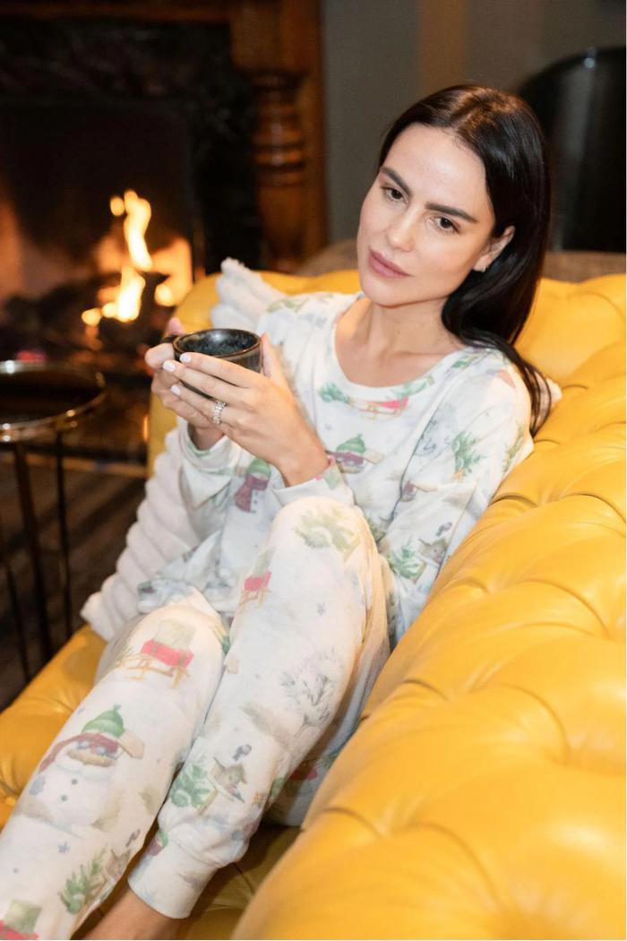 Snowman long pajama set Product Image