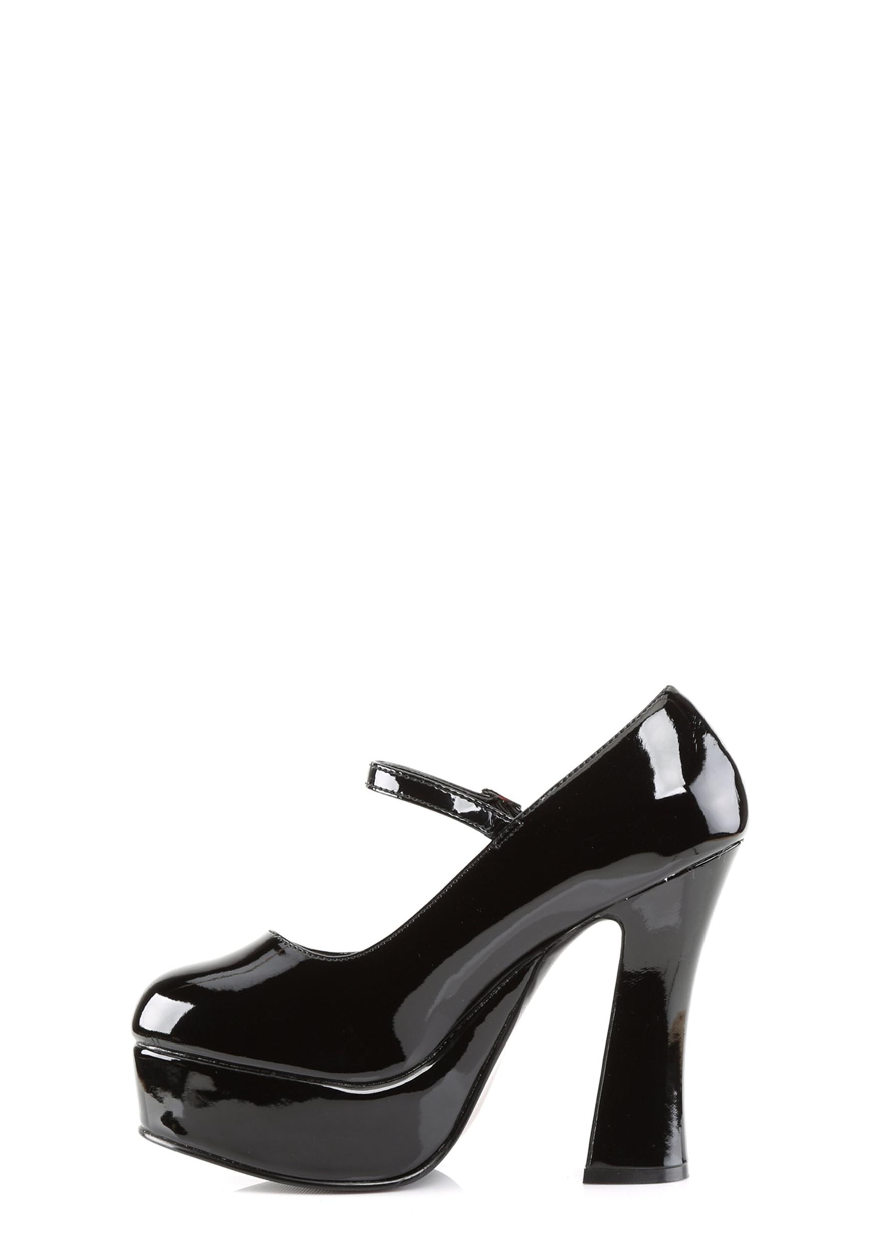 Demonia Dolly Patent Platform Heels Product Image