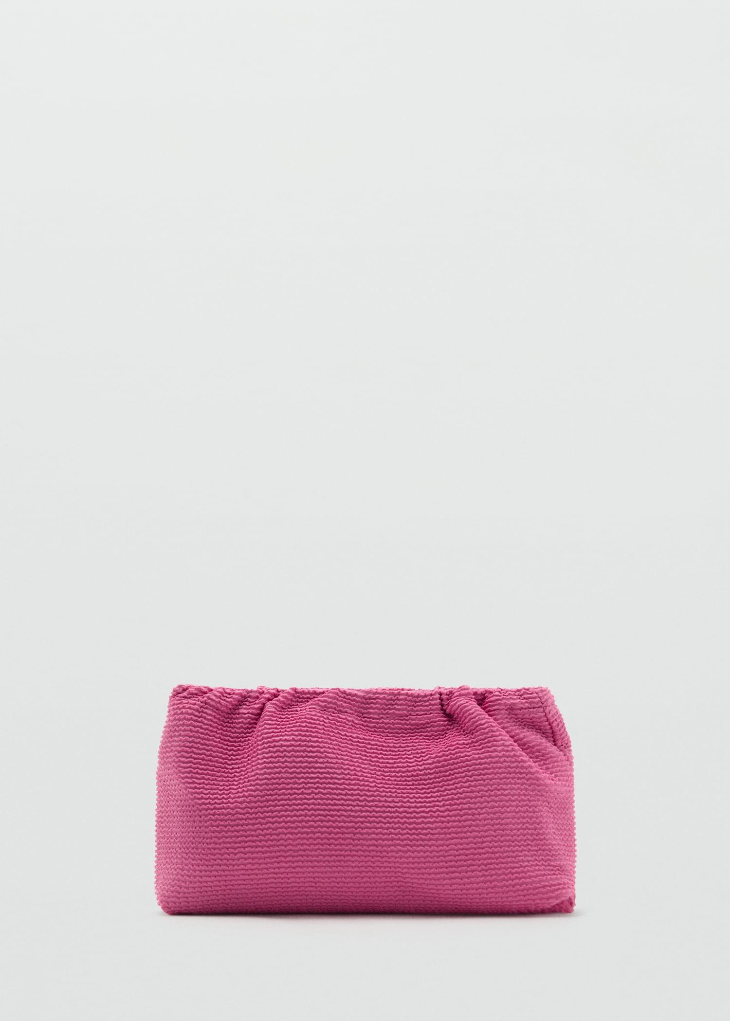 Ribbed toiletry bag - Women | MANGO USA Product Image
