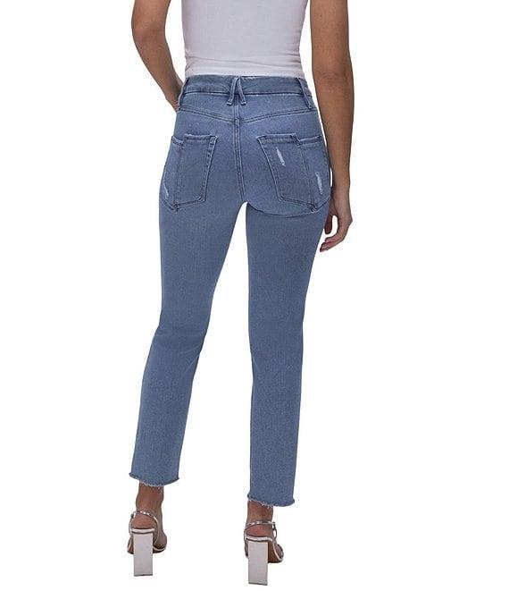 Good American Good Legs Straight Denim Split Pocket Jeans Product Image