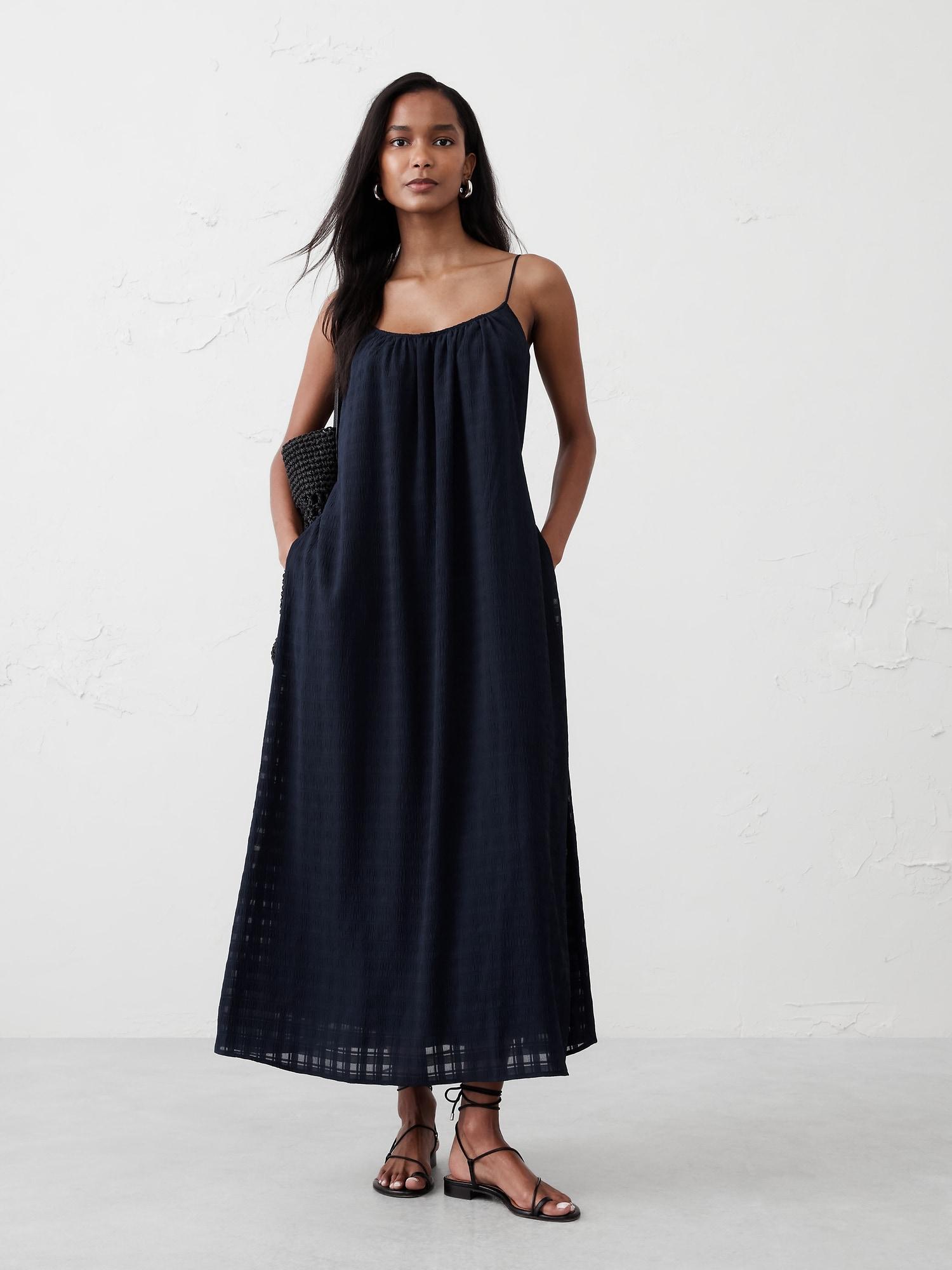 Jacquard Tie-Waist Maxi Dress Product Image