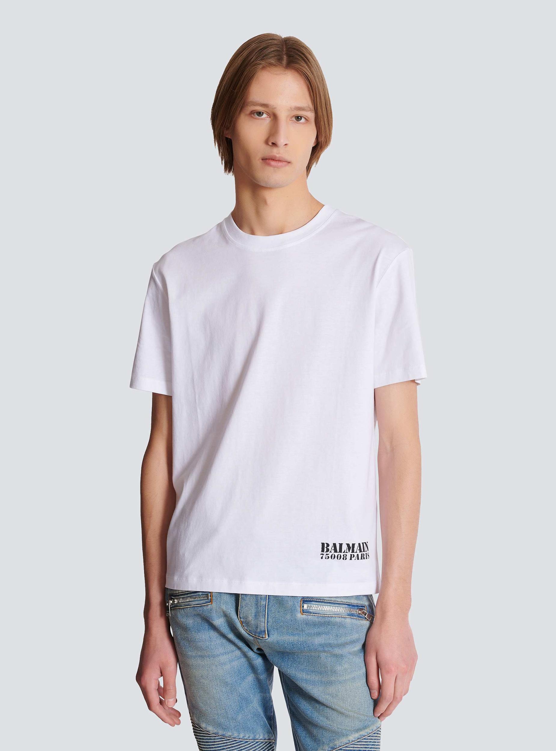Small Balmain Stamp printed T-shirt Product Image
