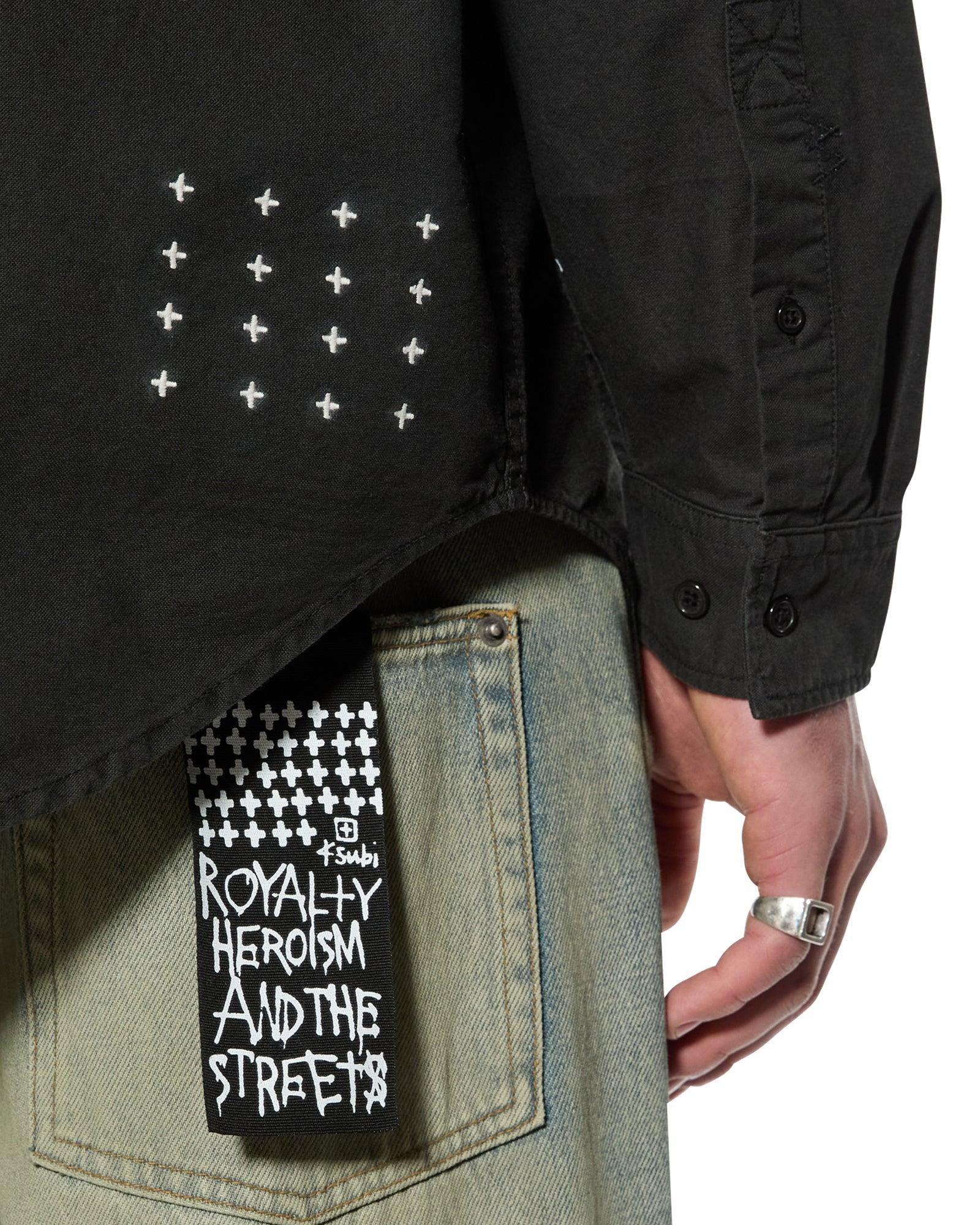 KSIGNATURE BUTTON DOWN LS SHIRT BLACK Male Product Image