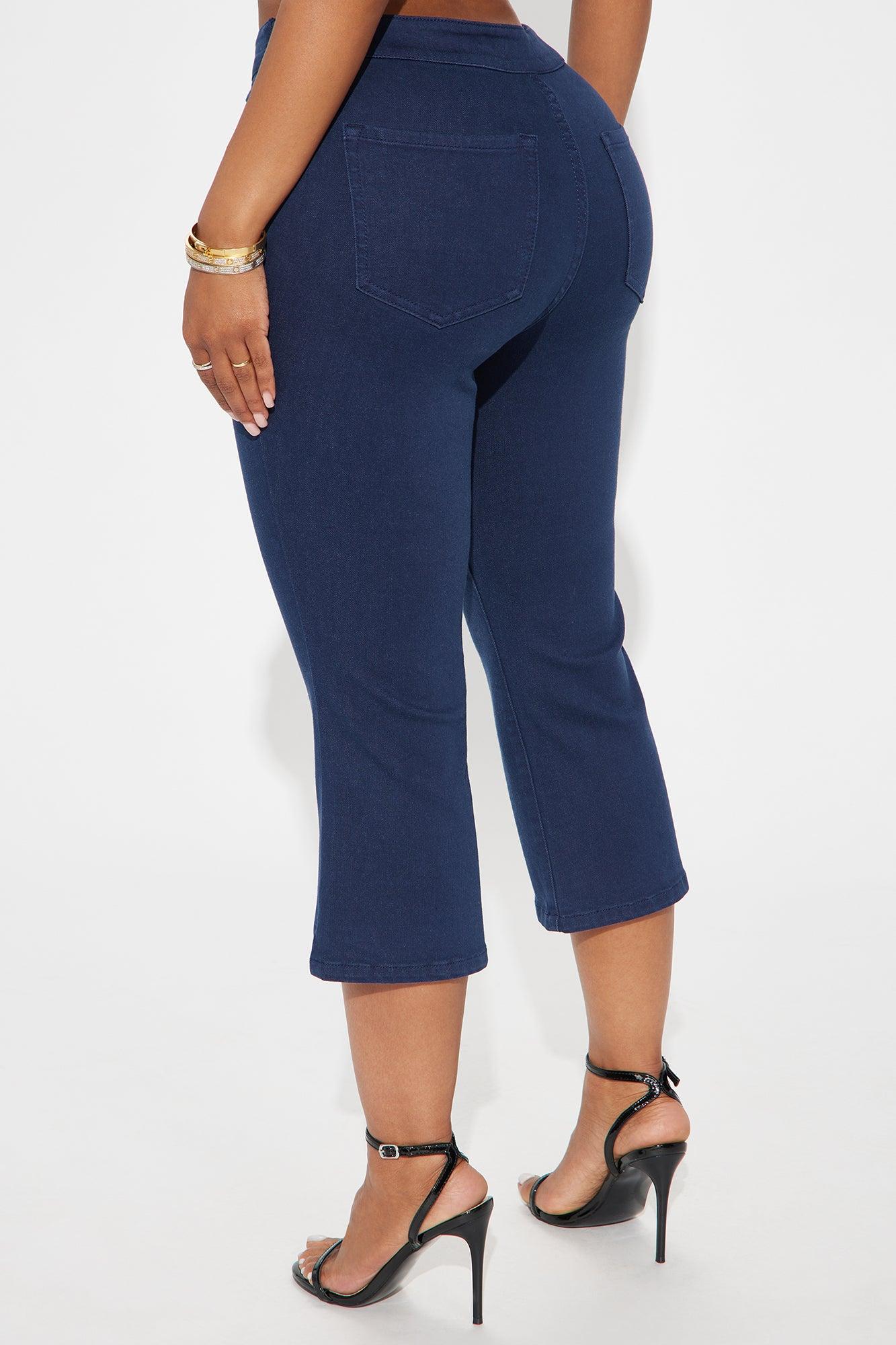 Cora Capri Pant - Navy Product Image