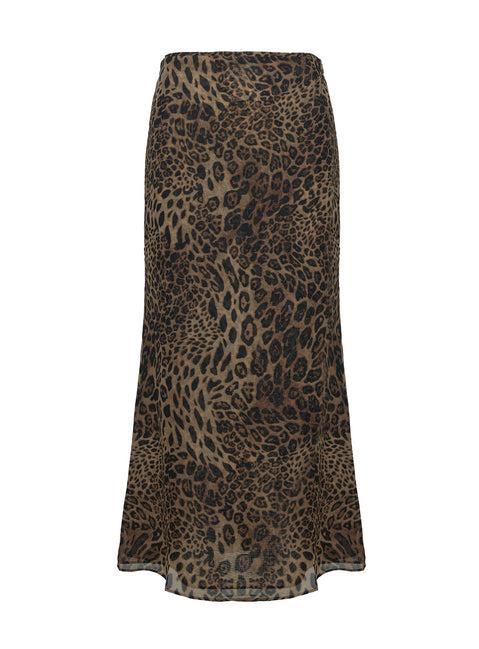 Eleganza Maxi Skirt Leopard Product Image