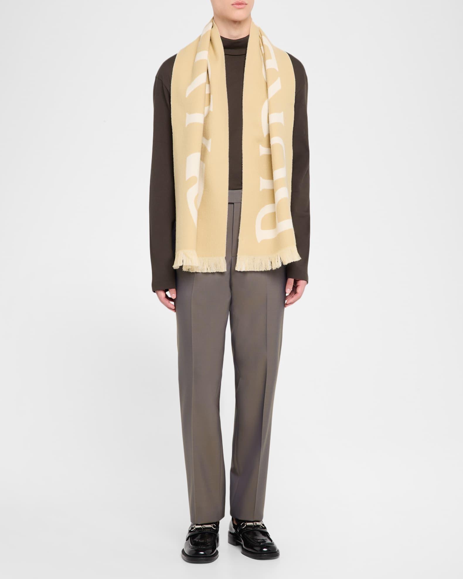 Mens Logo Wool Scarf Product Image