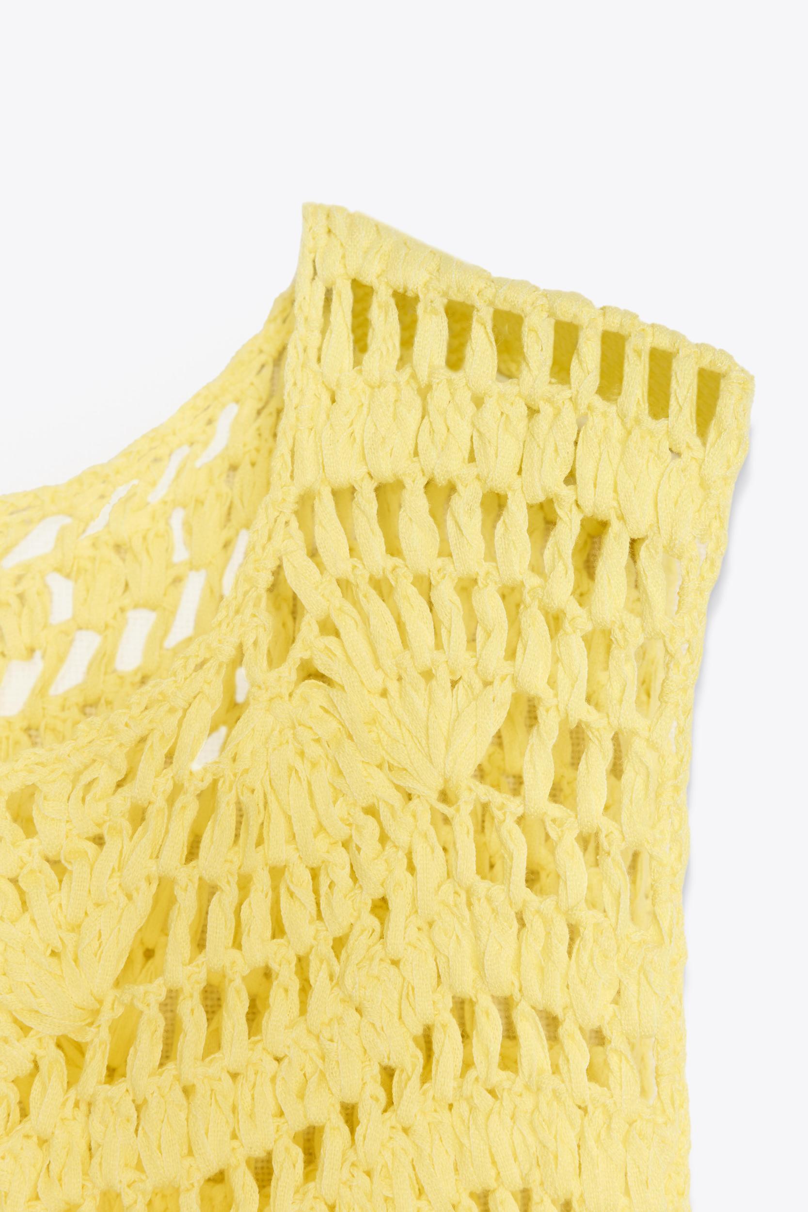 OPEN KNIT MINI DRESS Product Image