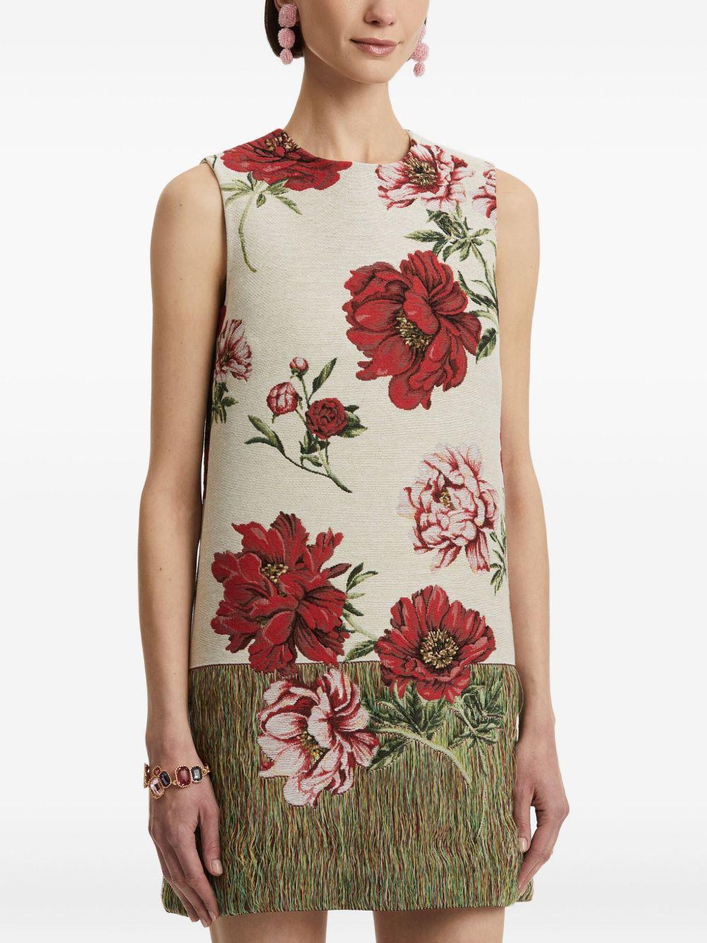peony floral shift mini dress Product Image