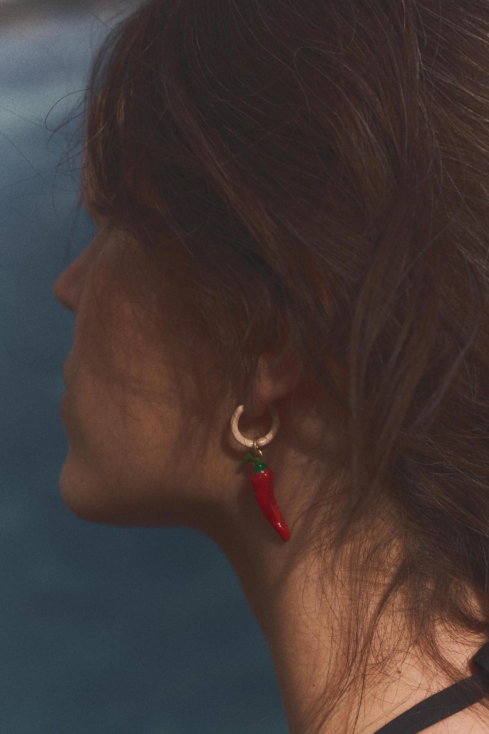 PACK OF ENAMELED FRUIT EARRINGS Product Image