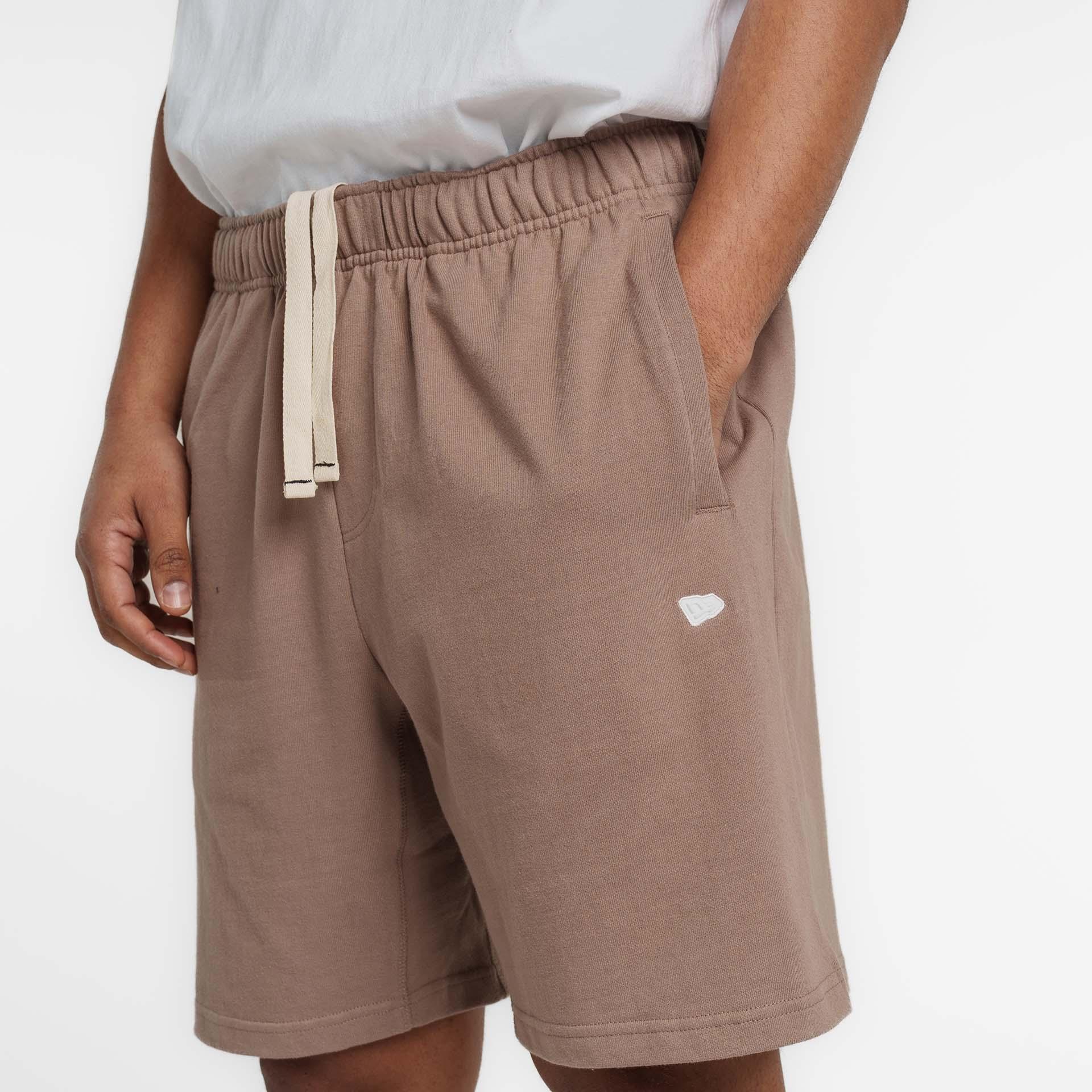New Era Branded Alden Taupe Gray Sweatshorts Male Product Image