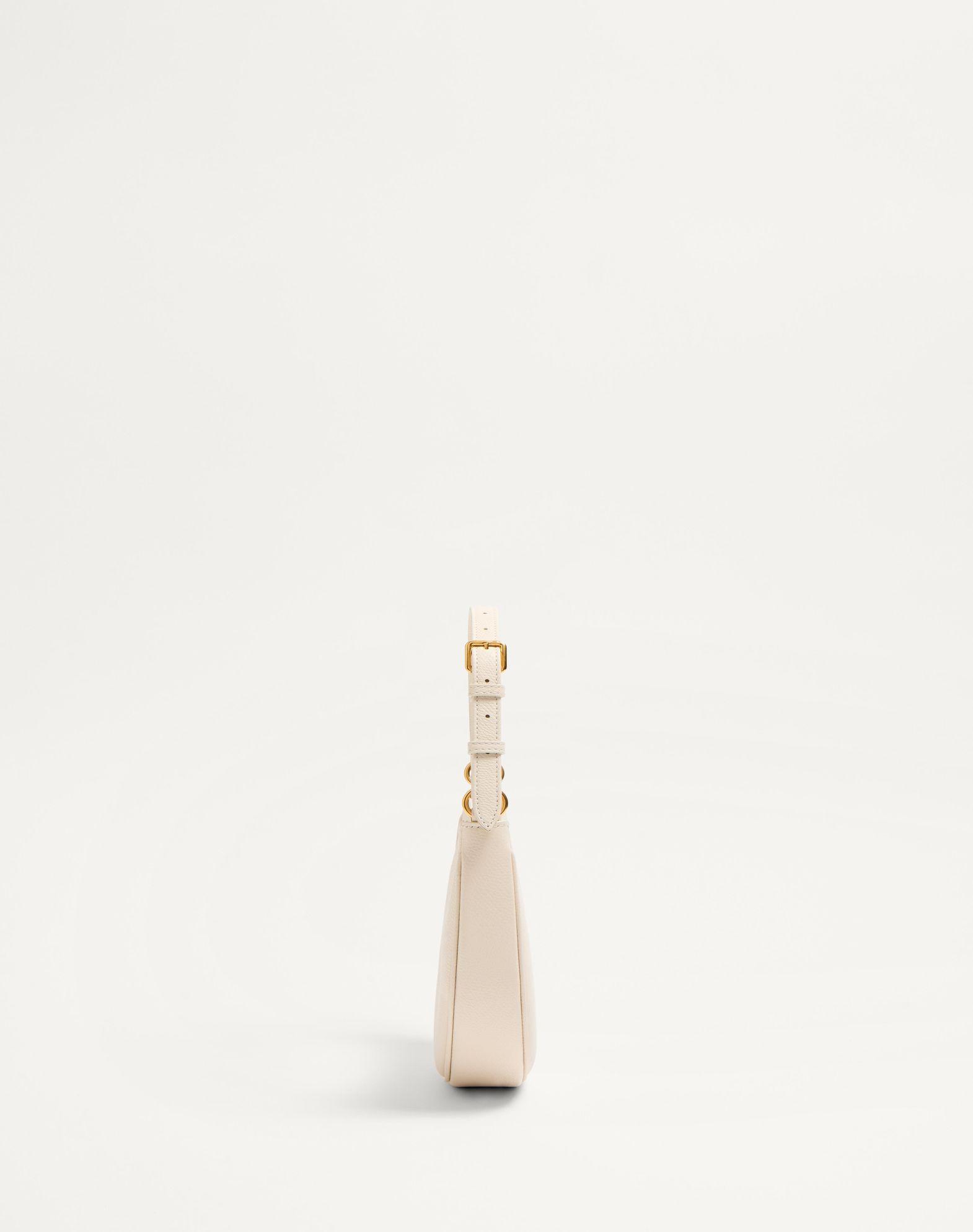 Vlogo Signature Mini Hobo Bag In Grainy Calfskin Product Image