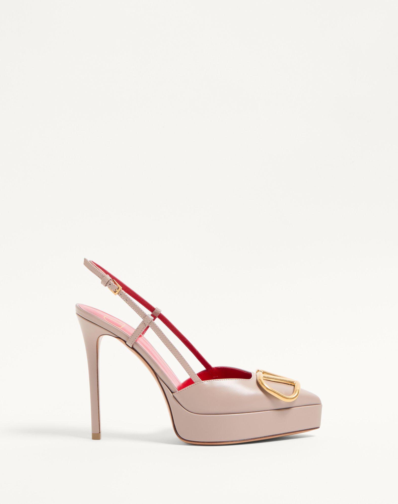 Vlogo Signature Calfskin Slingback Platform Pump 120Mm Product Image