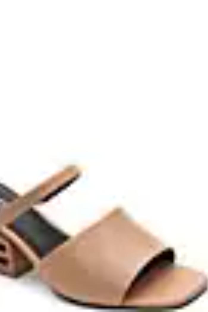 Leather Block Heel Sandal Product Image