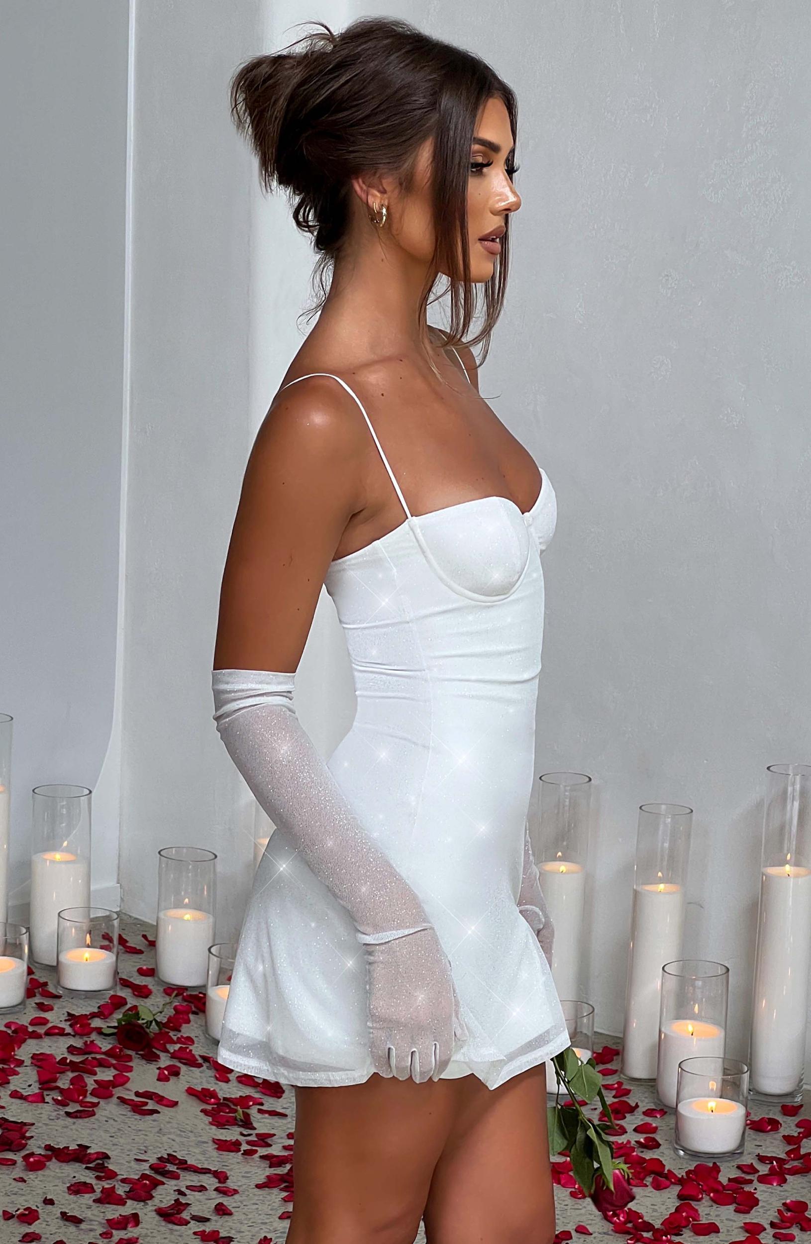 Pixie Mini Dress - Ivory Sparkle Product Image