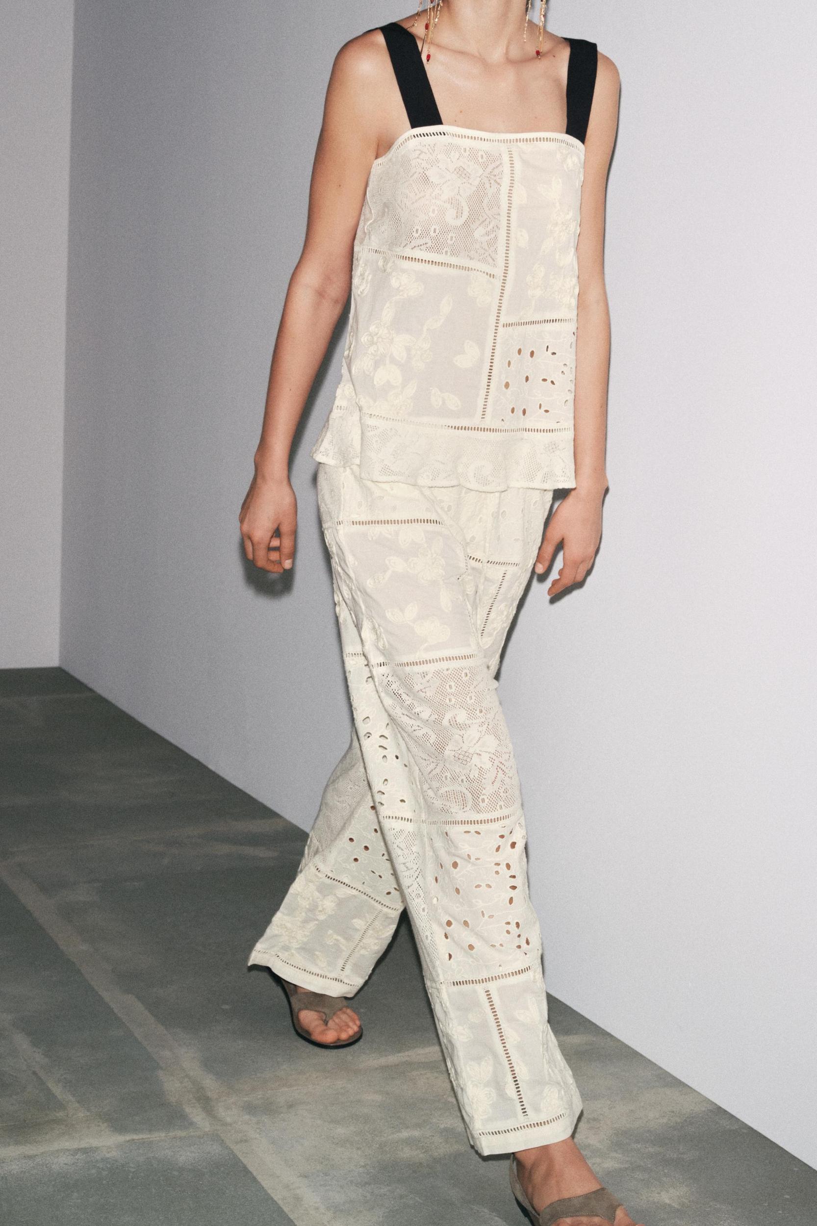 ZW COLLECTION PATCHWORK EMBROIDERED TOP Product Image