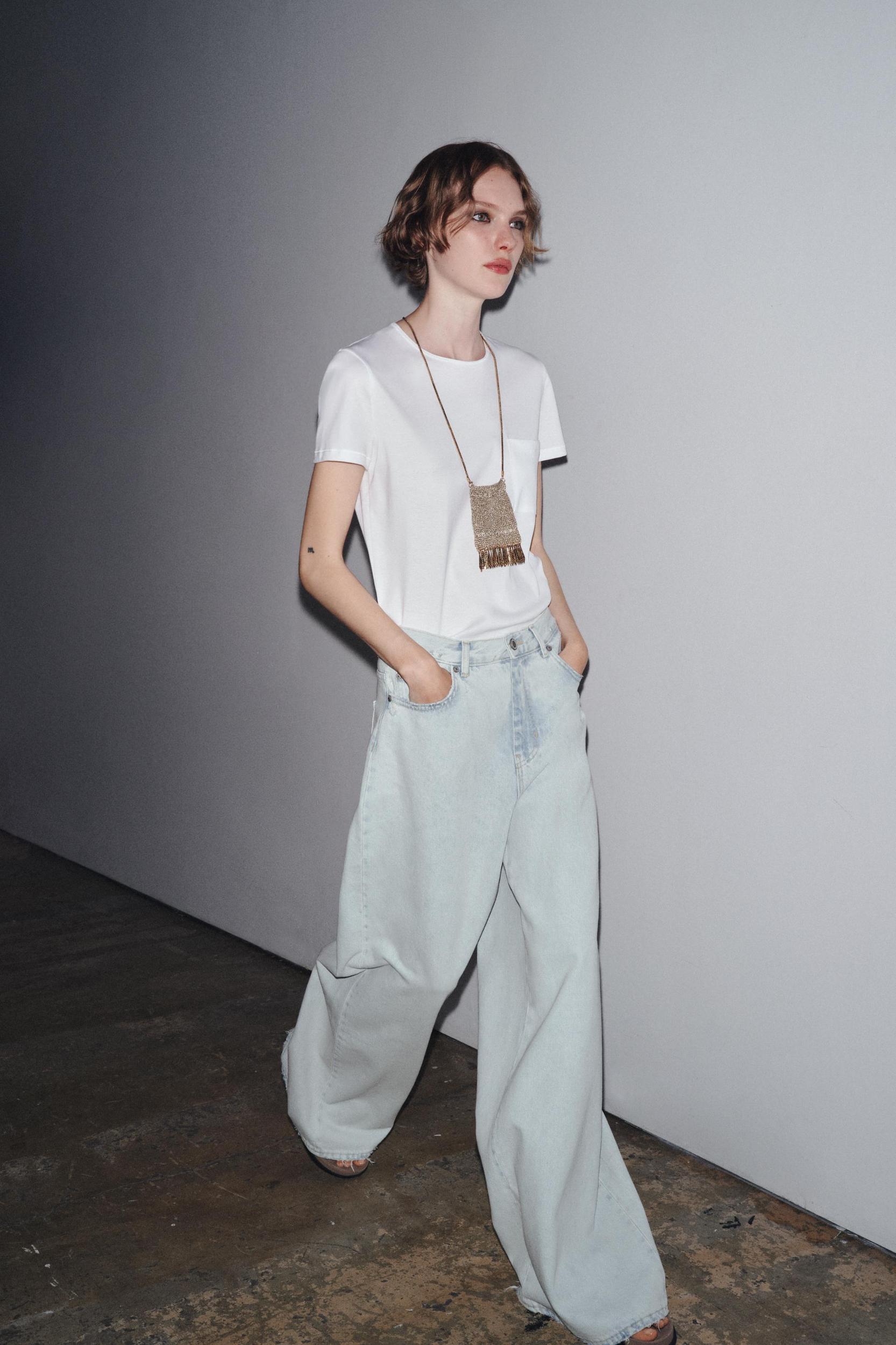 ZW COLLECTION HIGH WAIST PALAZZO JEANS Product Image