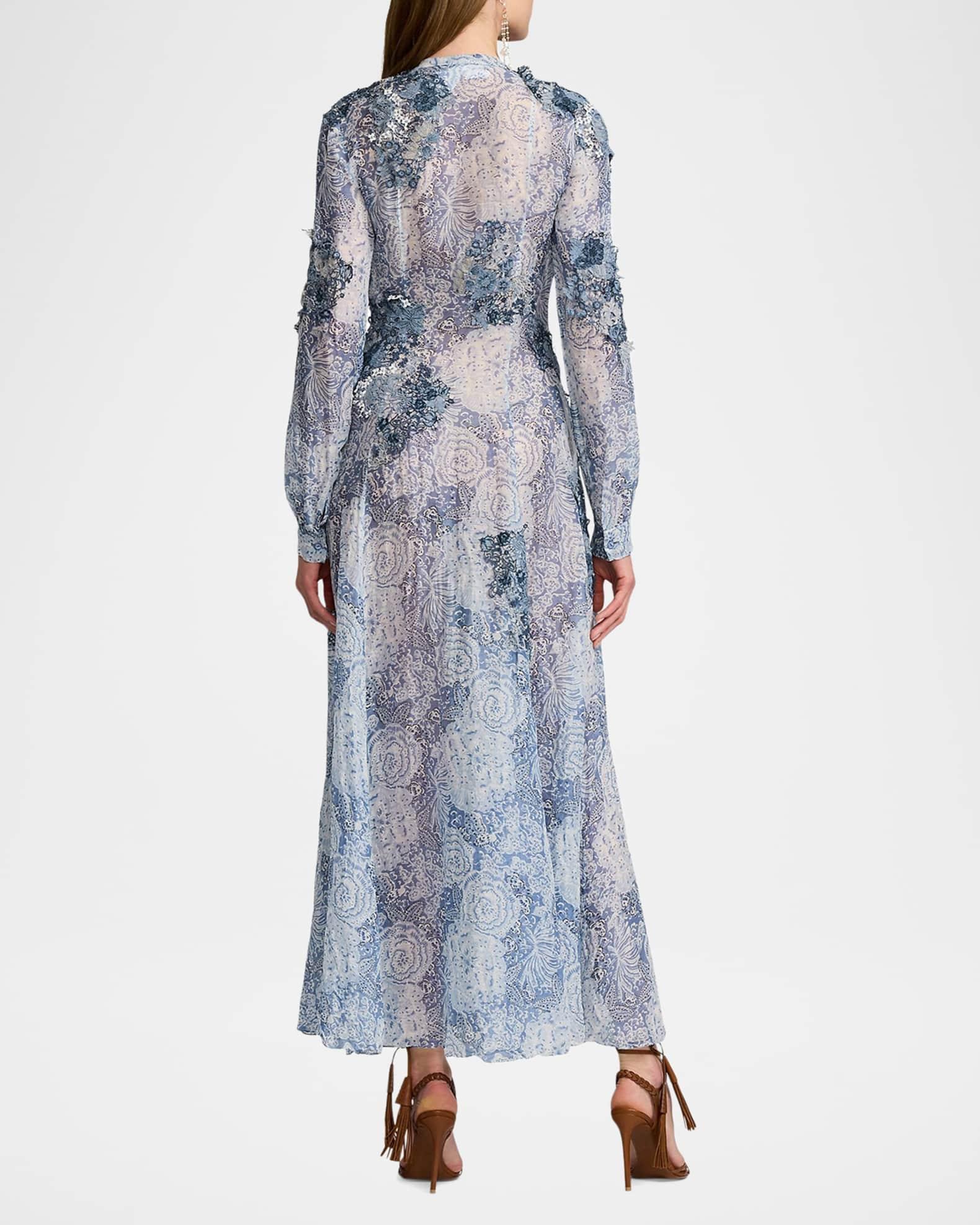 Hannes Floral Print Gauze Maxi Dress Product Image