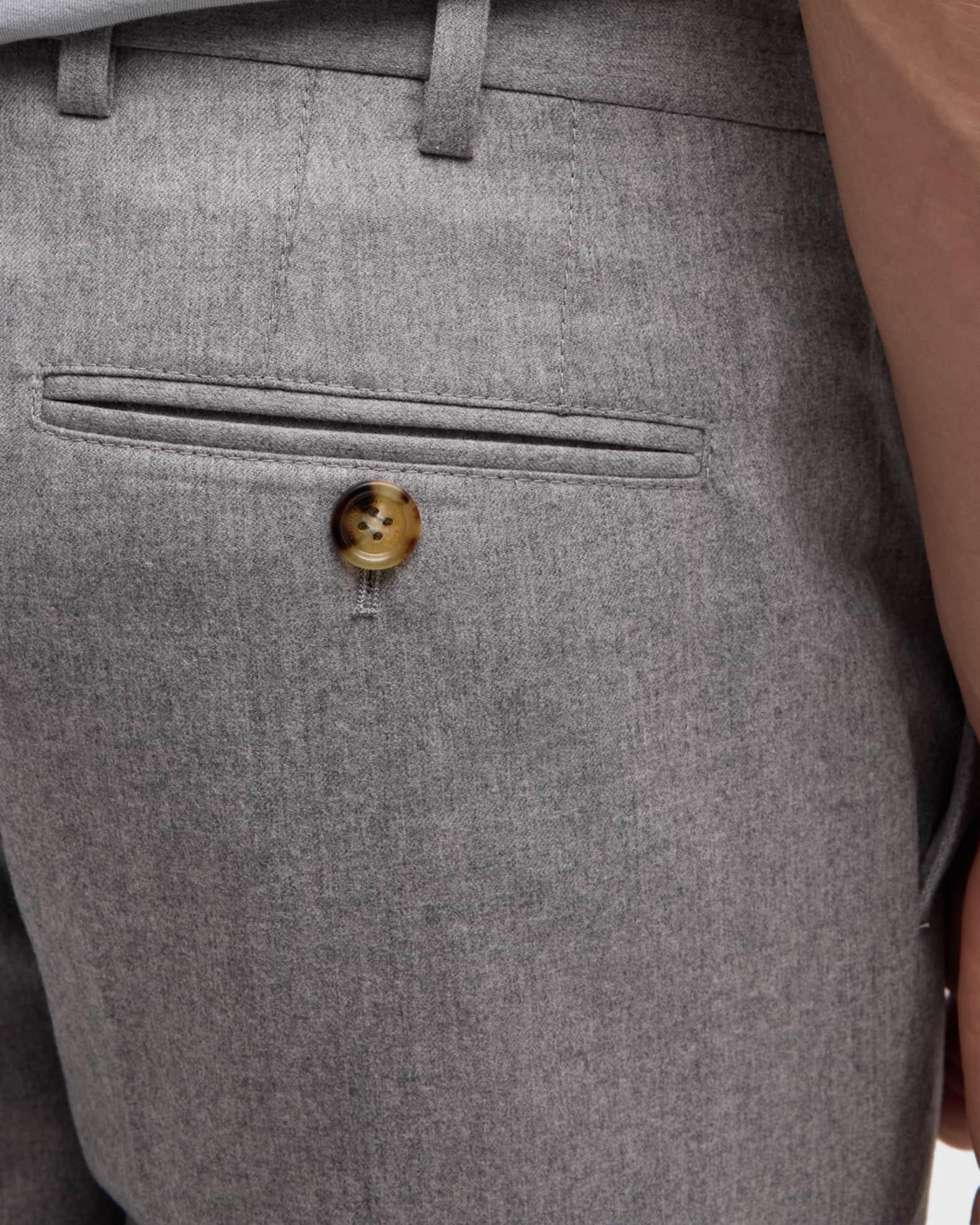 Men's Flannel Flat-Front Pants Product Image