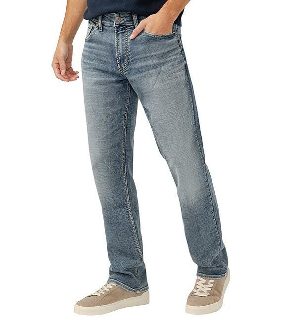 Silver Jeans Co. Grayson Classic Fit Straight Leg Mid-Flex Denim Jeans Product Image