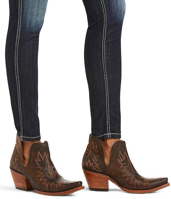 Ariat Ella Mid Rise Skinny Leg Stretch Denim Jeans Product Image