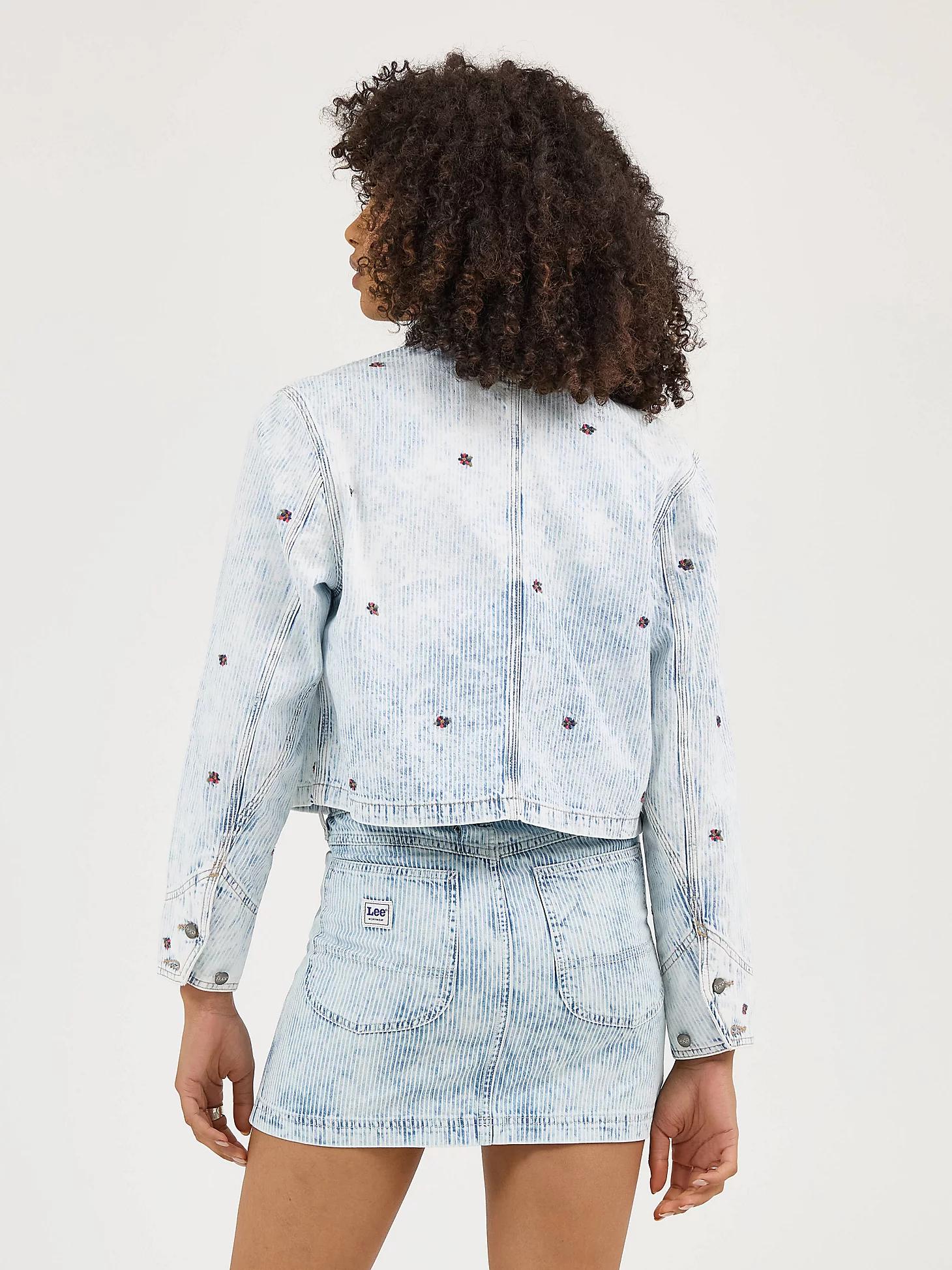 Women's Floral Embroidered Crop Chore Jacket | Women's Jackets & Outerwear | Lee® Product Image