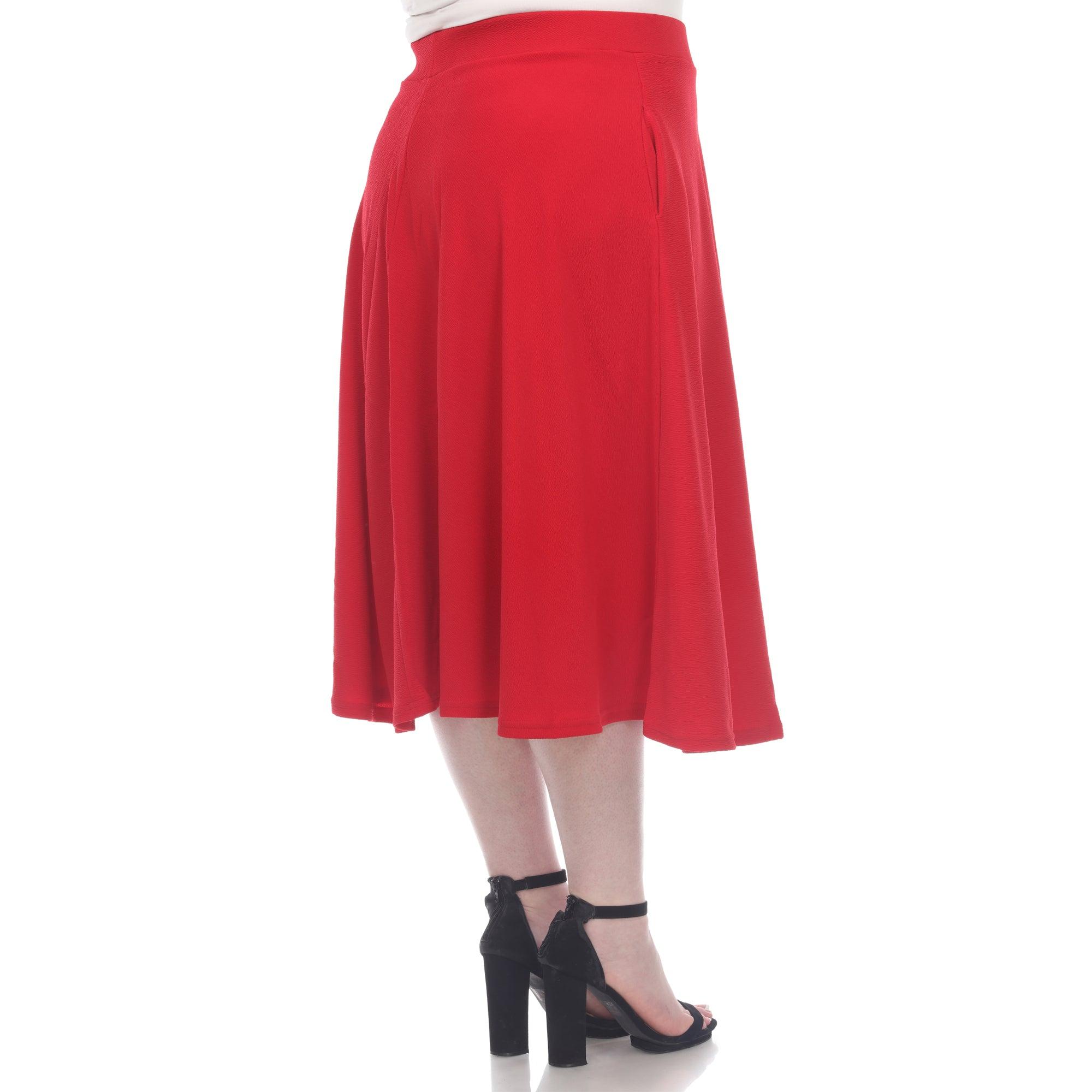 Tasmin Flare Midi Skirts - Plus Product Image