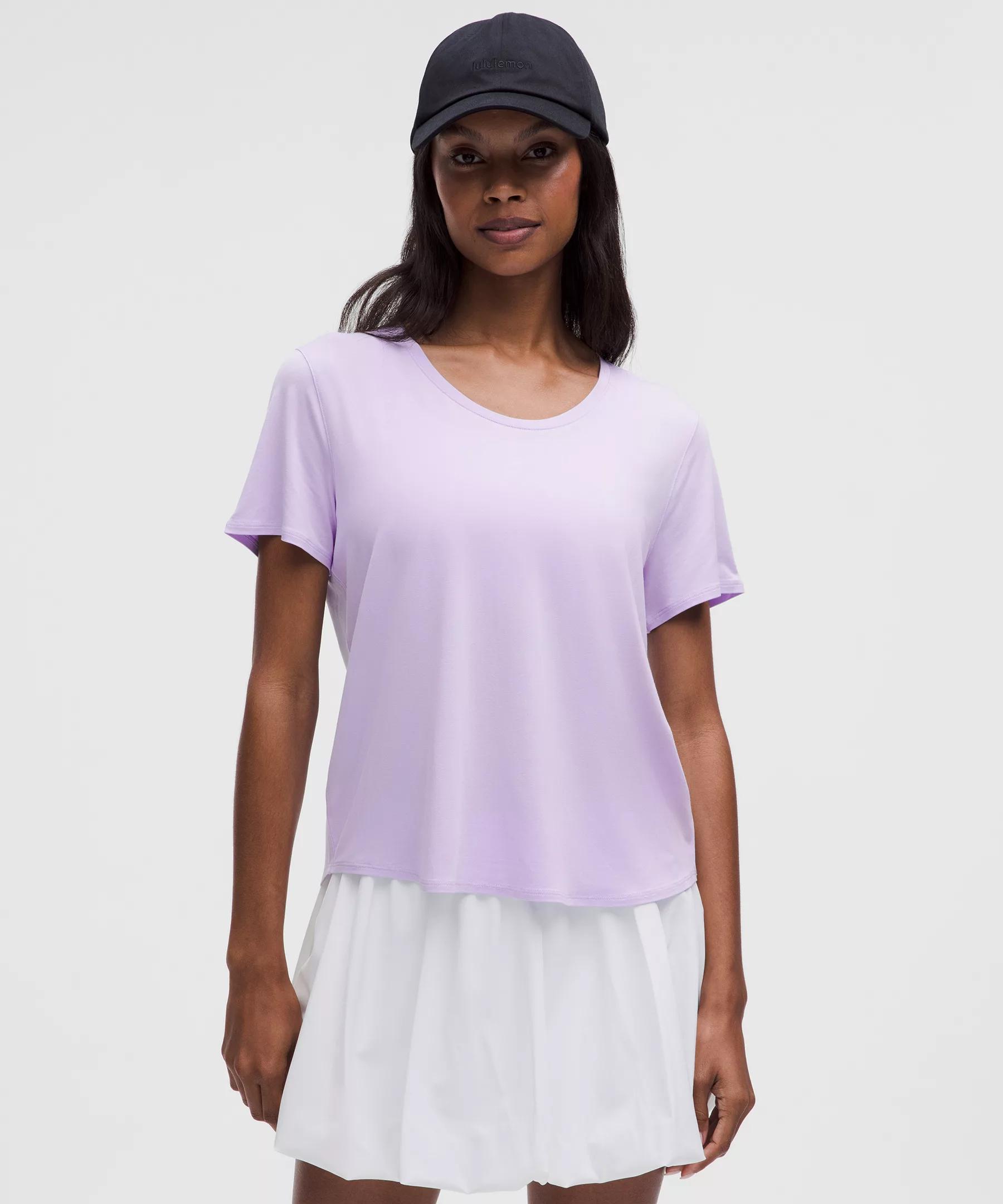 Modal-Silk Twist-Back Short-Sleeve Shirt Product Image