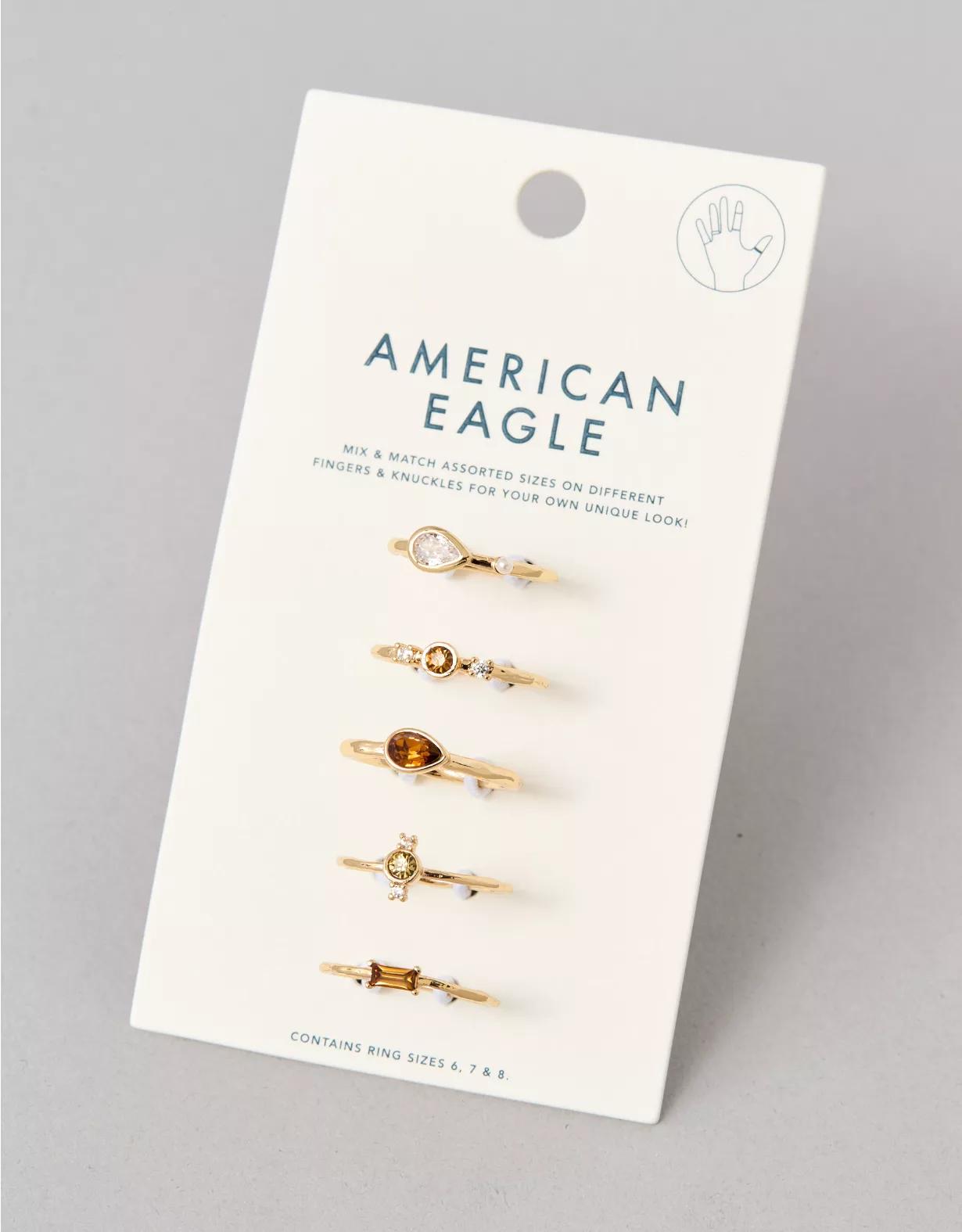 AEO Dainty Rings 5-Pack Product Image