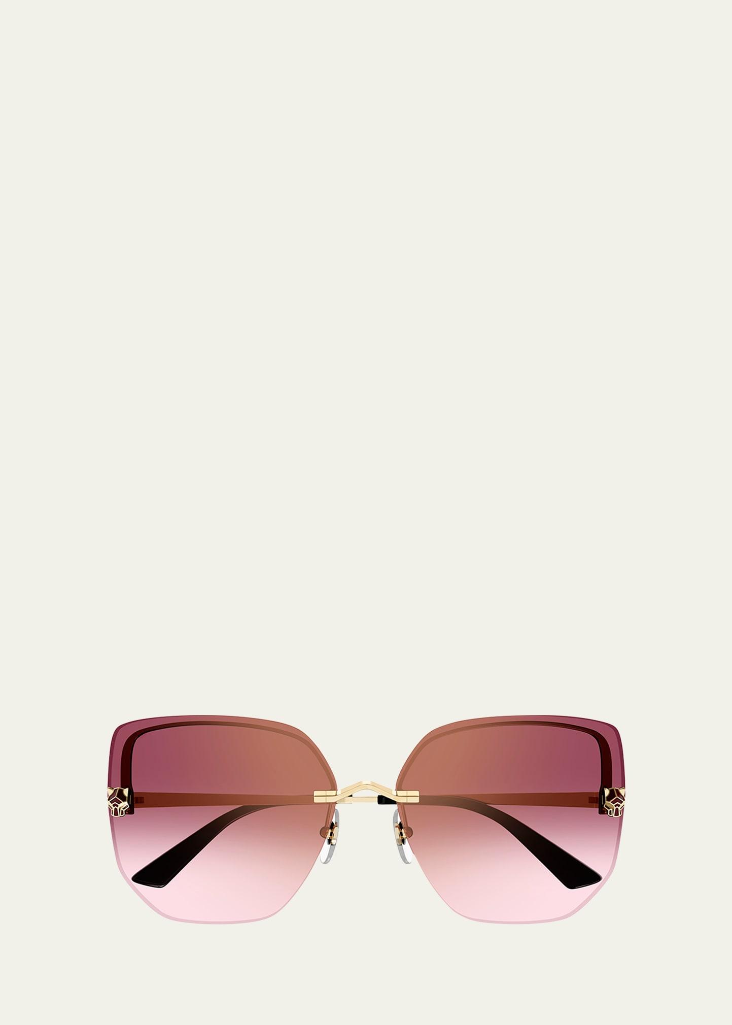 Womens Panthre Light 63MM Round Sunglasses Product Image