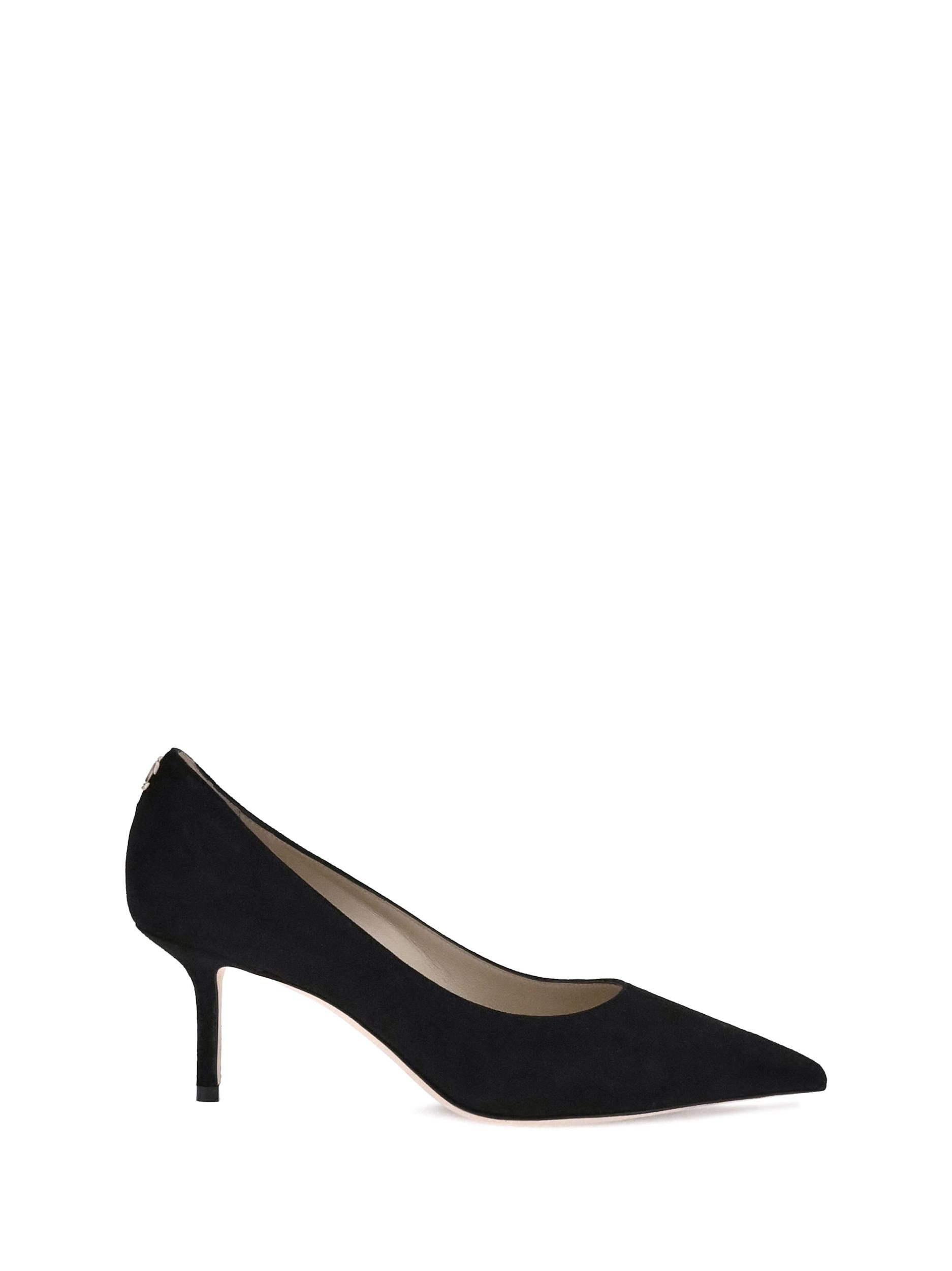 JIMMY CHOO Dark Brown Suede Pumps In Black Product Image