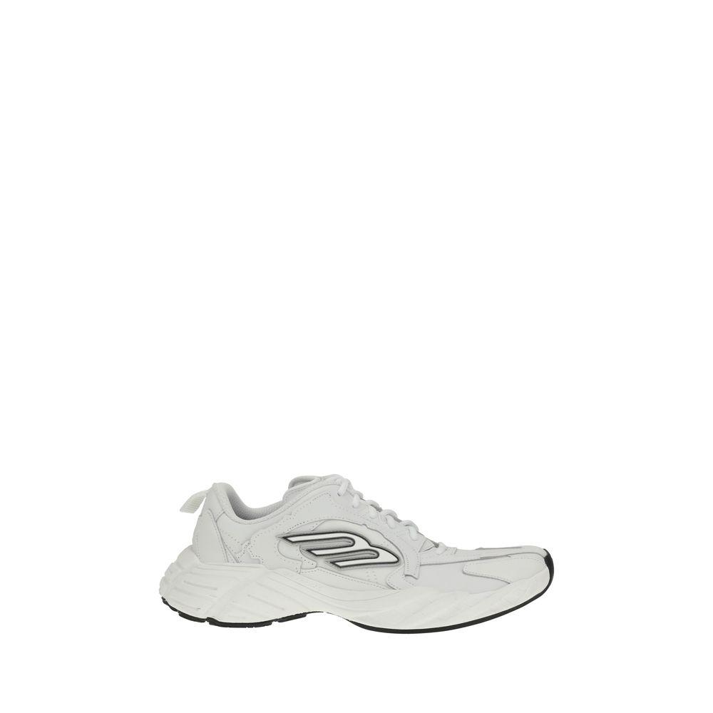 BALENCIAGA Men White Cowskin And Polyester Monday Shoe Sneakers Product Image