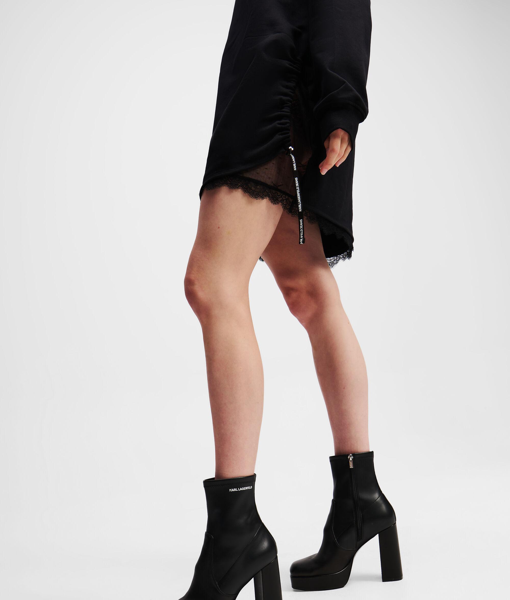 LACE DETAIL SWEAT DRESS Product Image