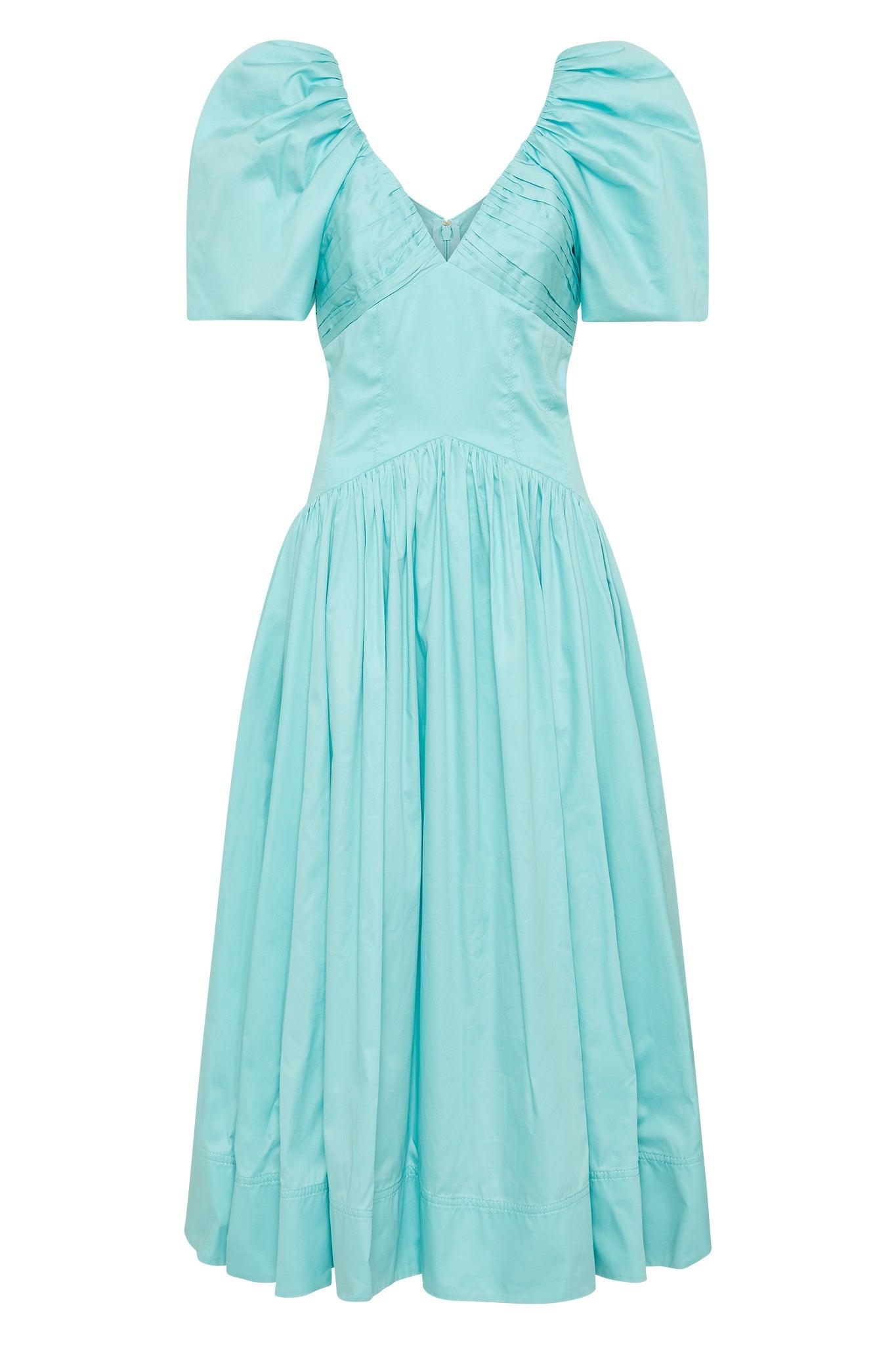 Gabrielle Plunge Midi Dress Product Image