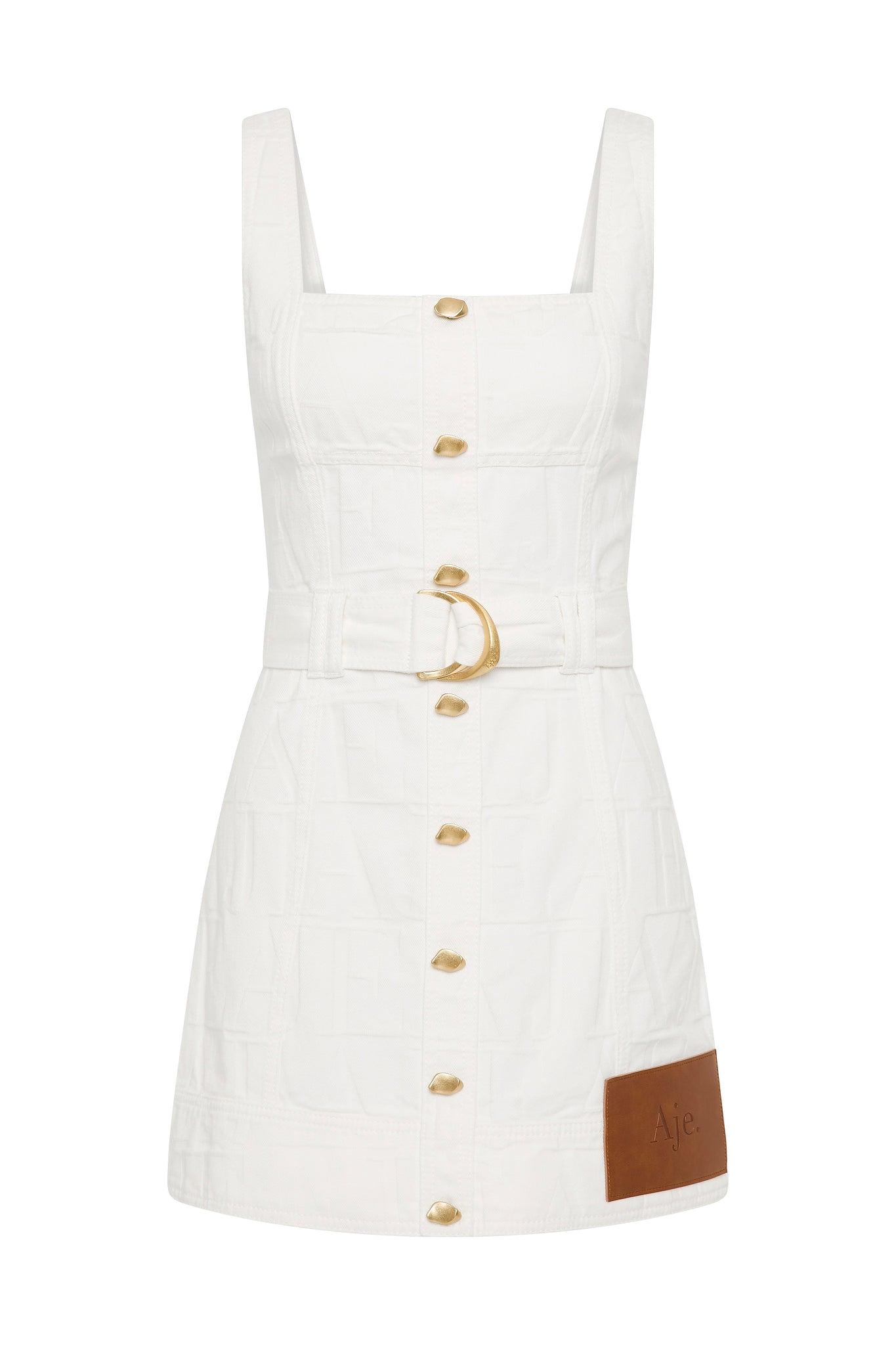 Helm Denim Mini Dress Product Image