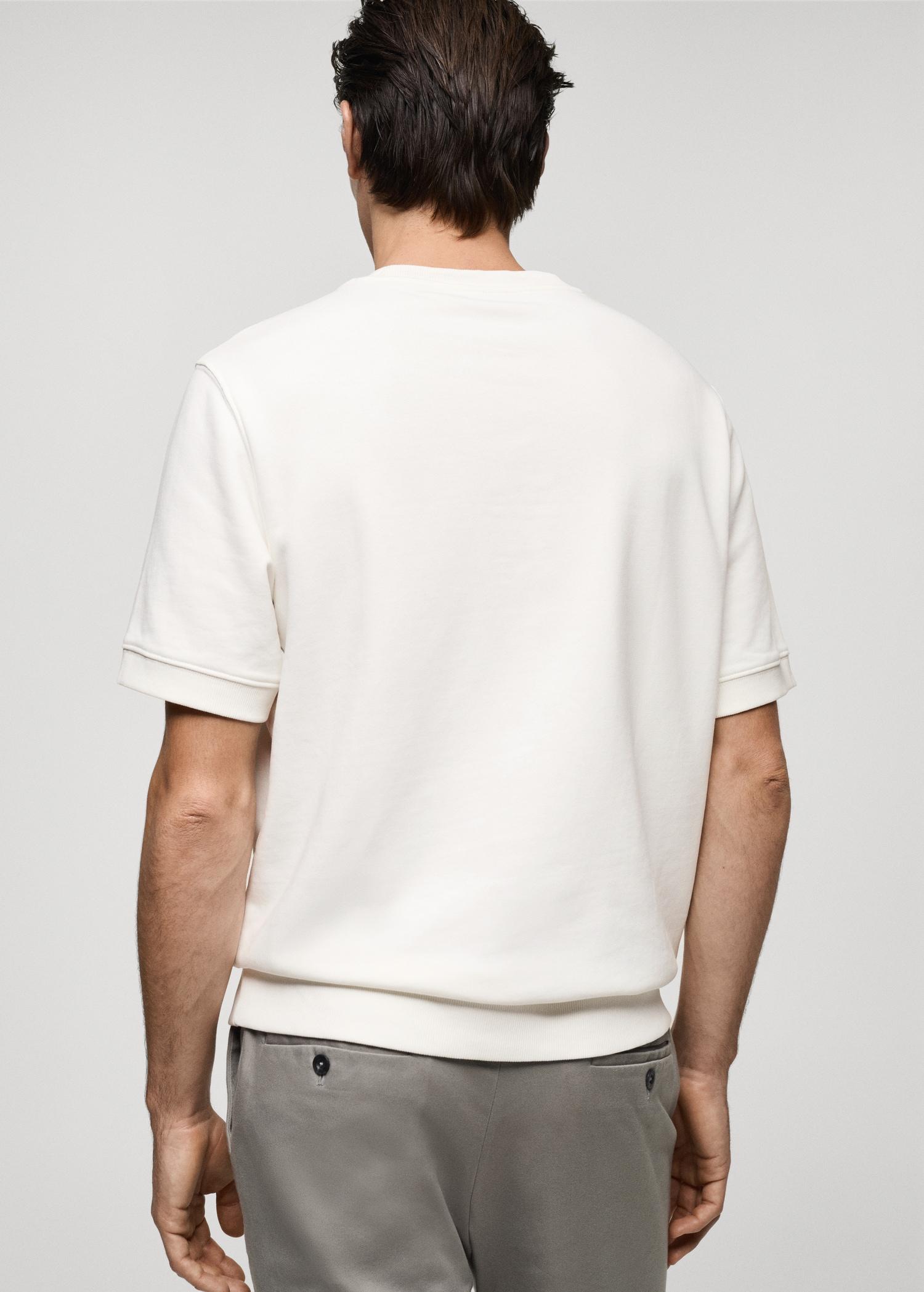 Regular-fit cotton t-shirt - Men | MANGO USA Product Image