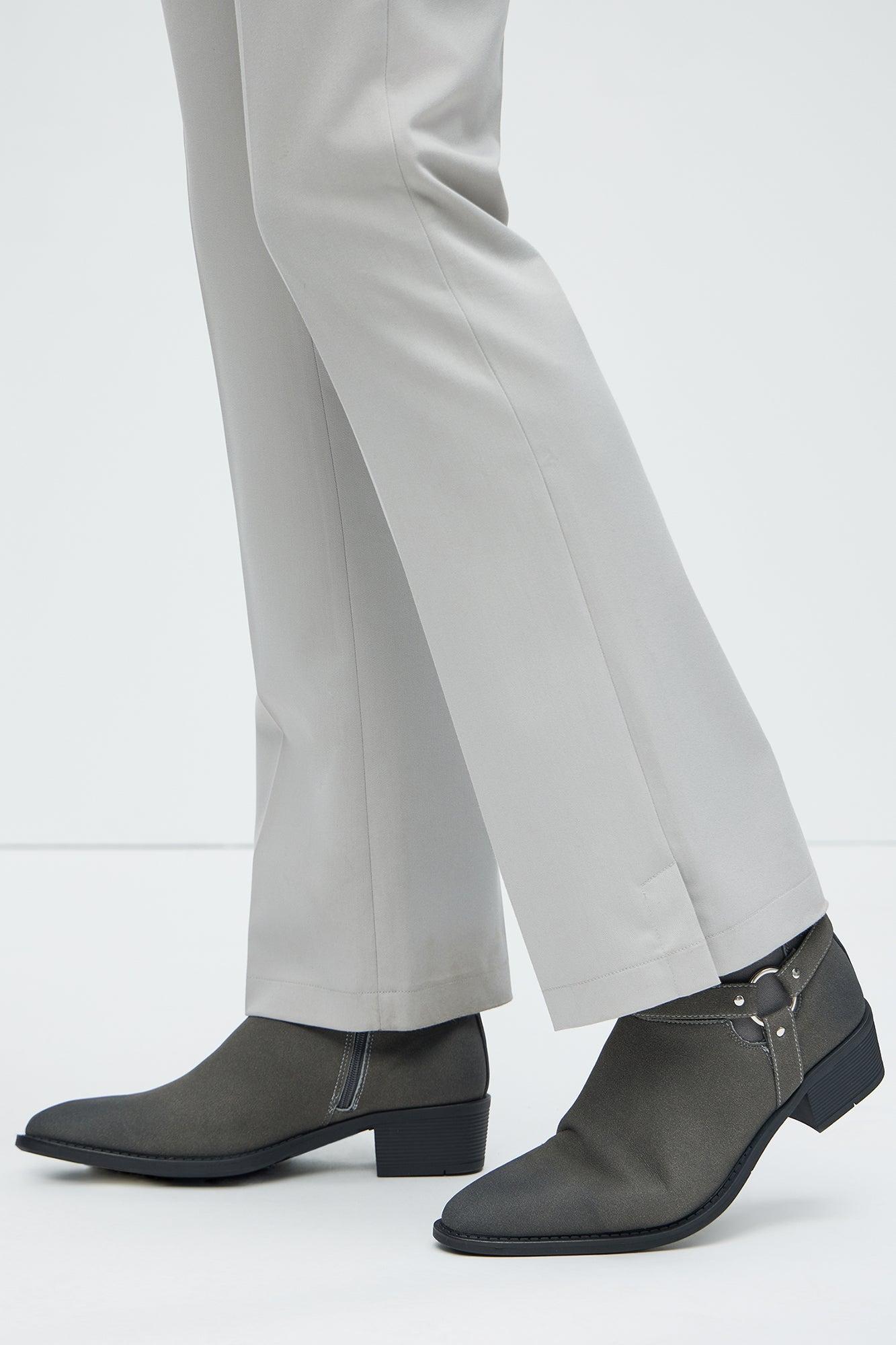 Step To It Harness Chelsea Boots - Grey Product Image